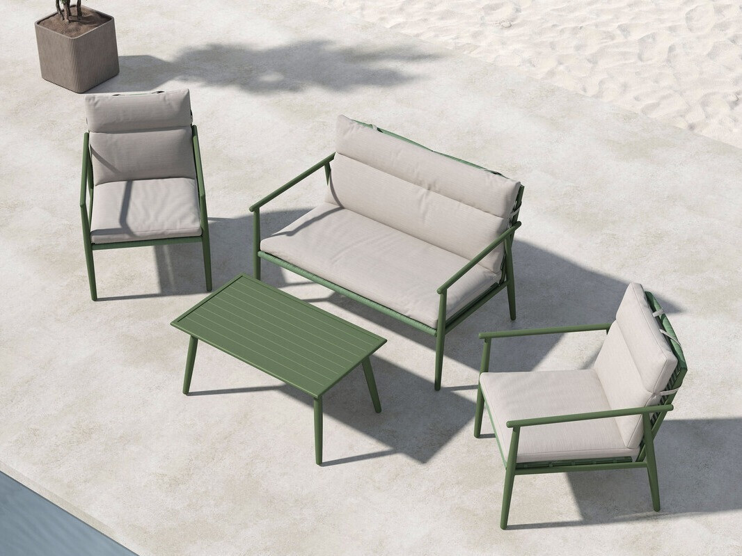 Set mobilier de exterior Dallas 4831 (Verde + Bej)