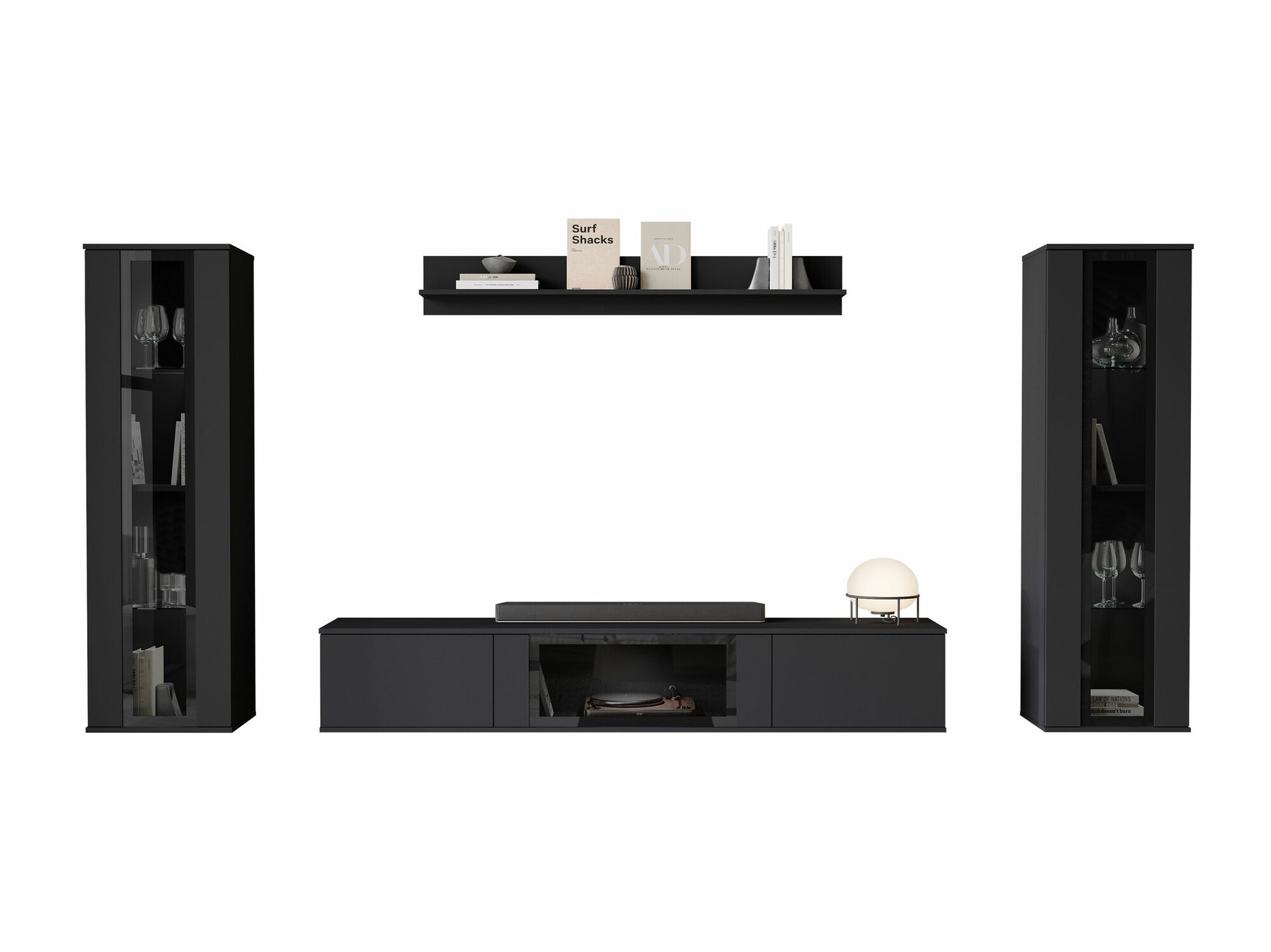 Set de living Torcame 103 (Negru)