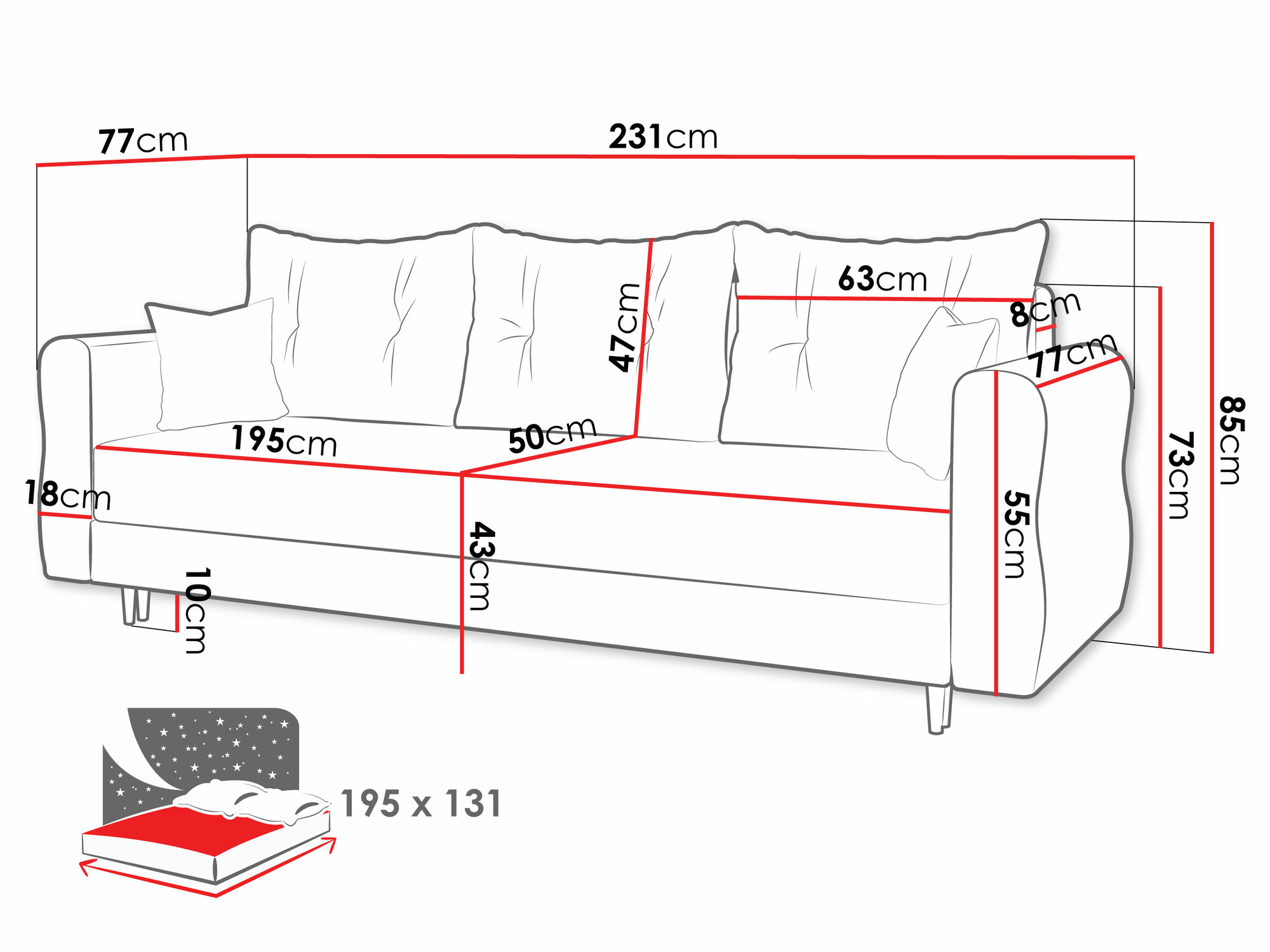 Canapea extensibilă Veldala 101 (Manila 26)