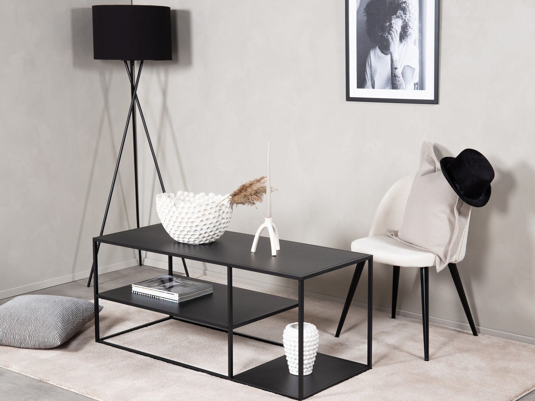 Măsuță de cafea Dallas 4727 (Negru)