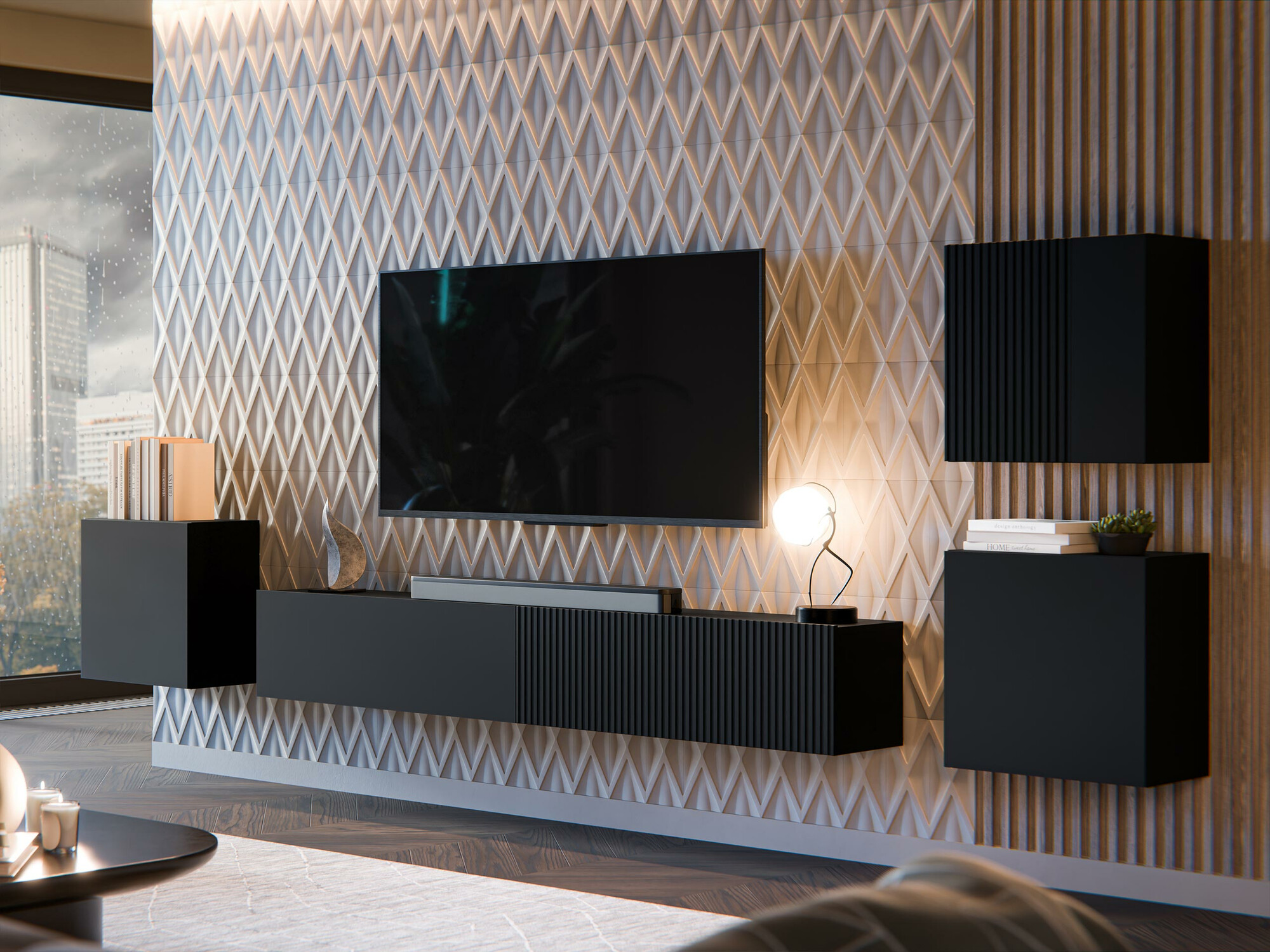 Set de living Species IV (Negru)