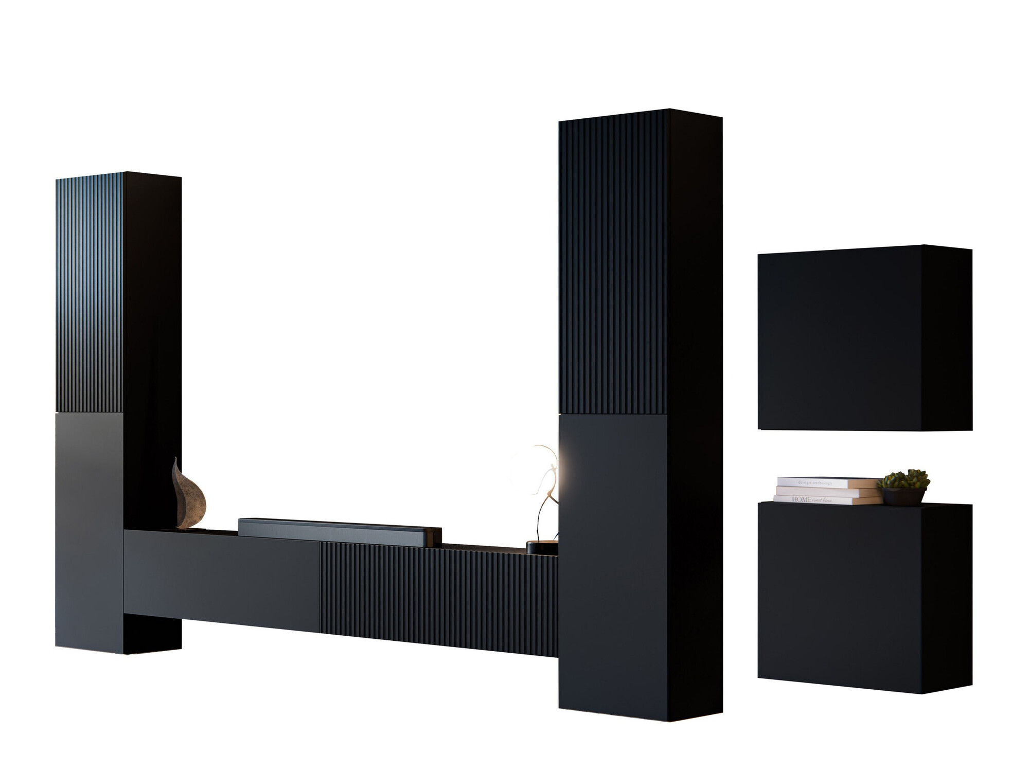 Set de living Species V (Negru)