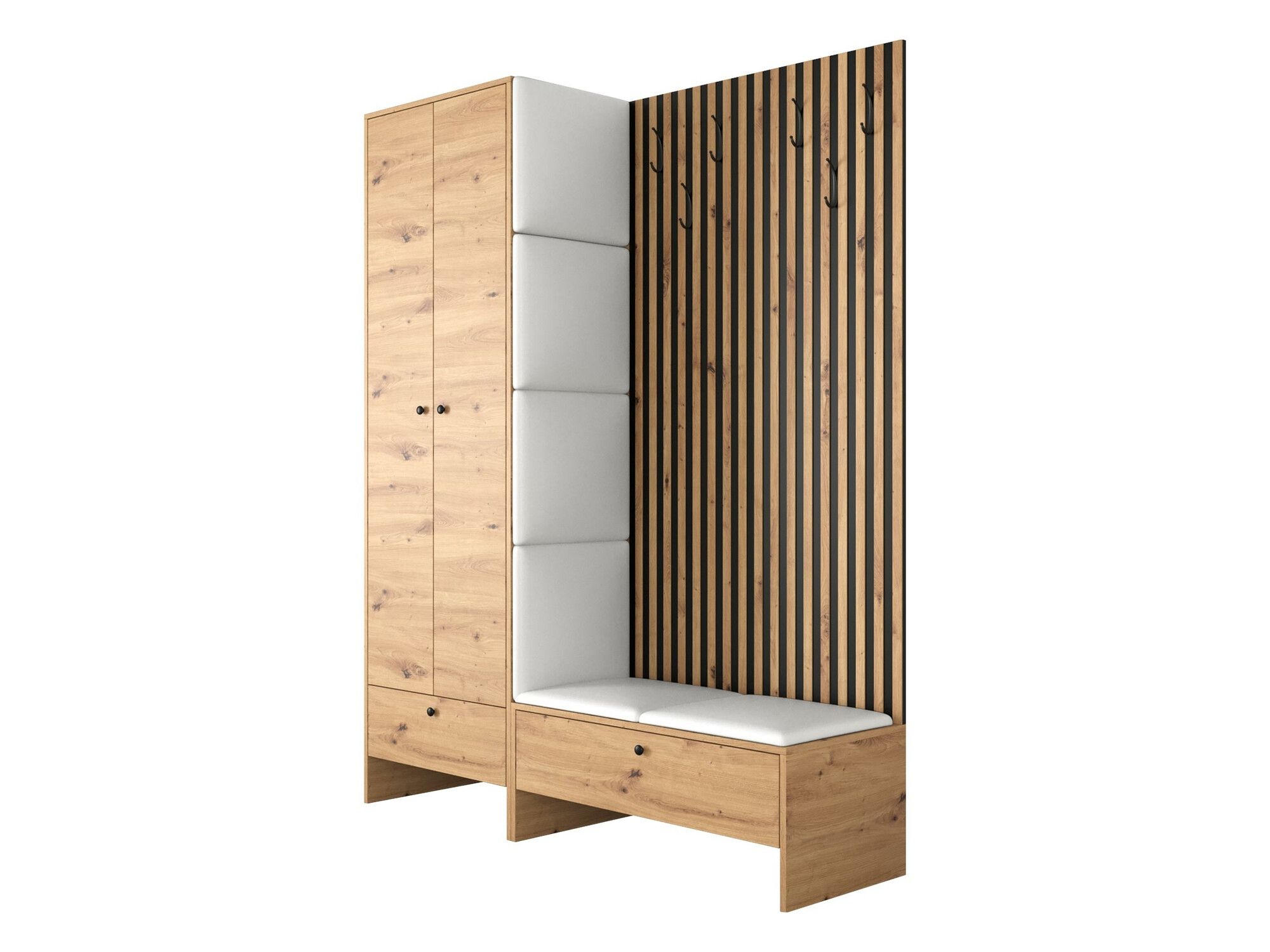 Set de hol Donio III (Stejar artizan + Soft 017)