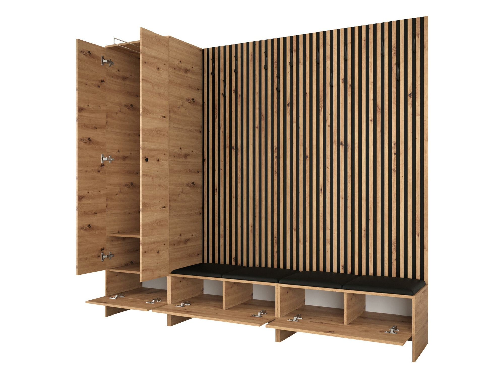Set de hol Donio VI (Stejar artizan + Soft 011)