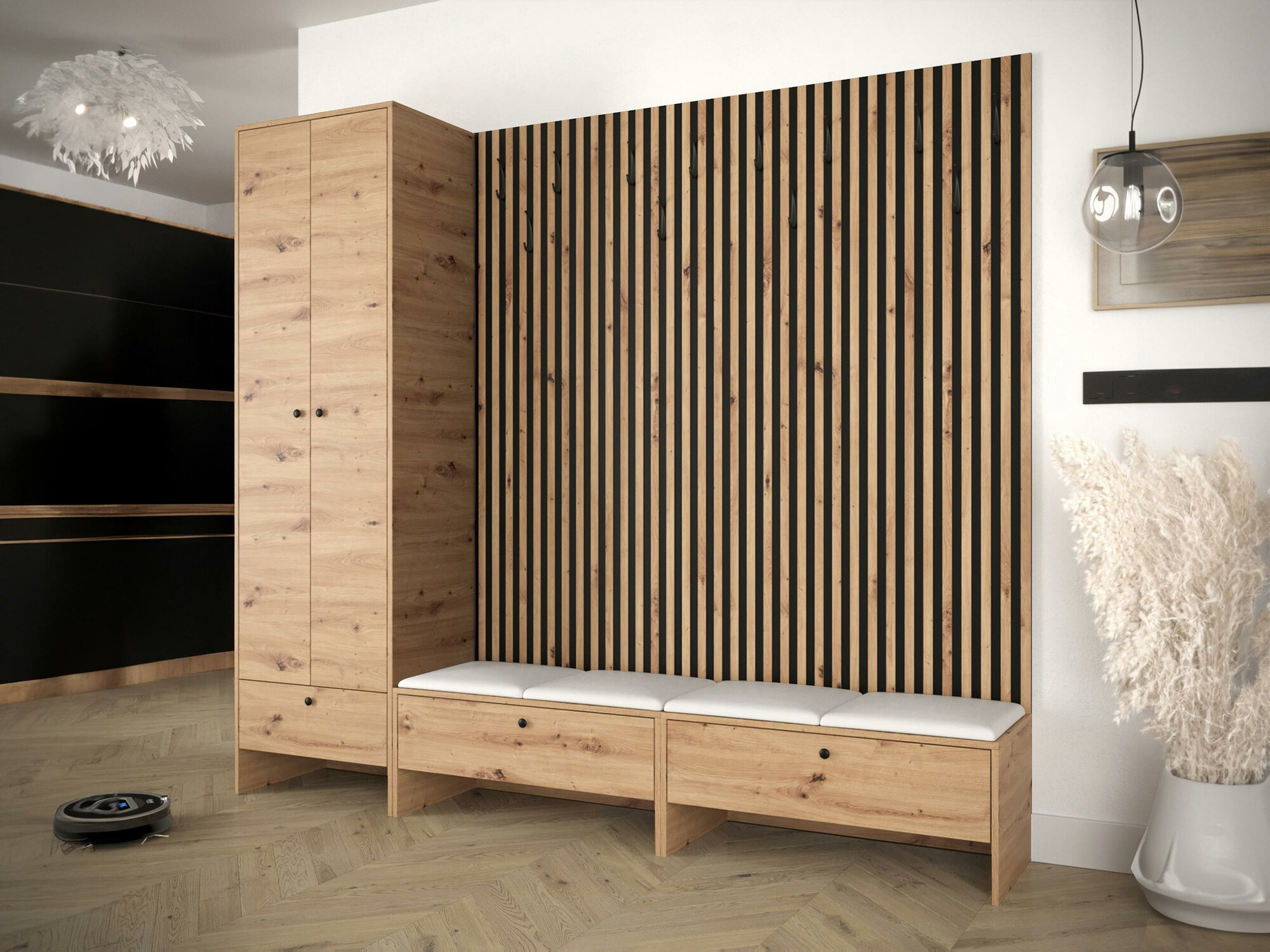 Set de hol Donio VI (Stejar artizan + Soft 017)