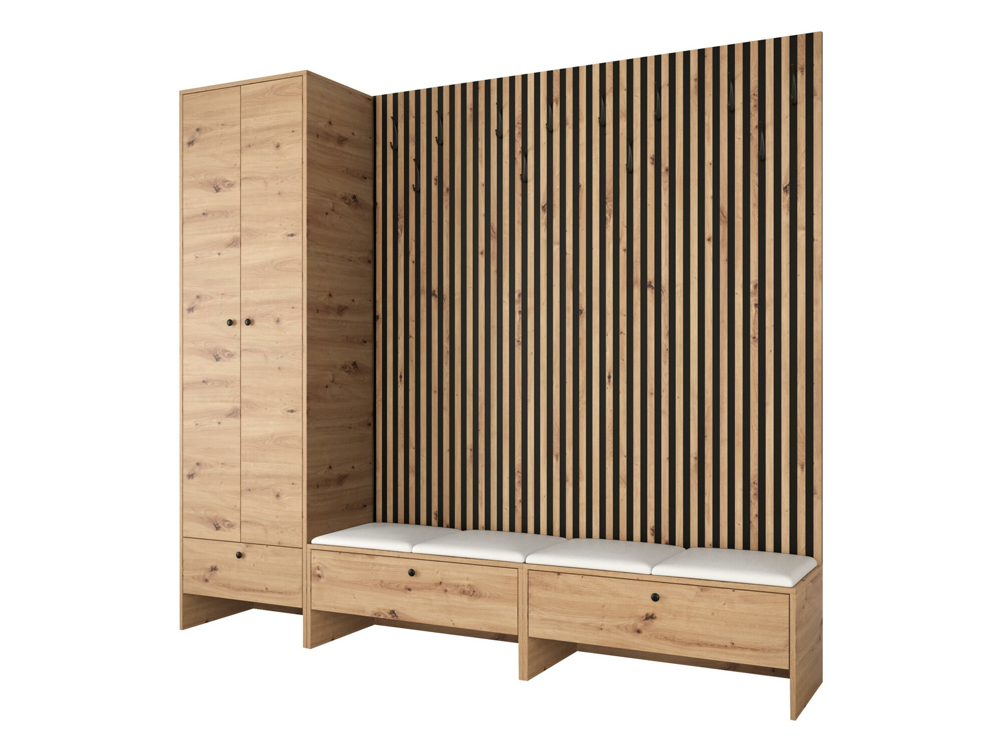 Set de hol Donio VI (Stejar artizan + Soft 017)