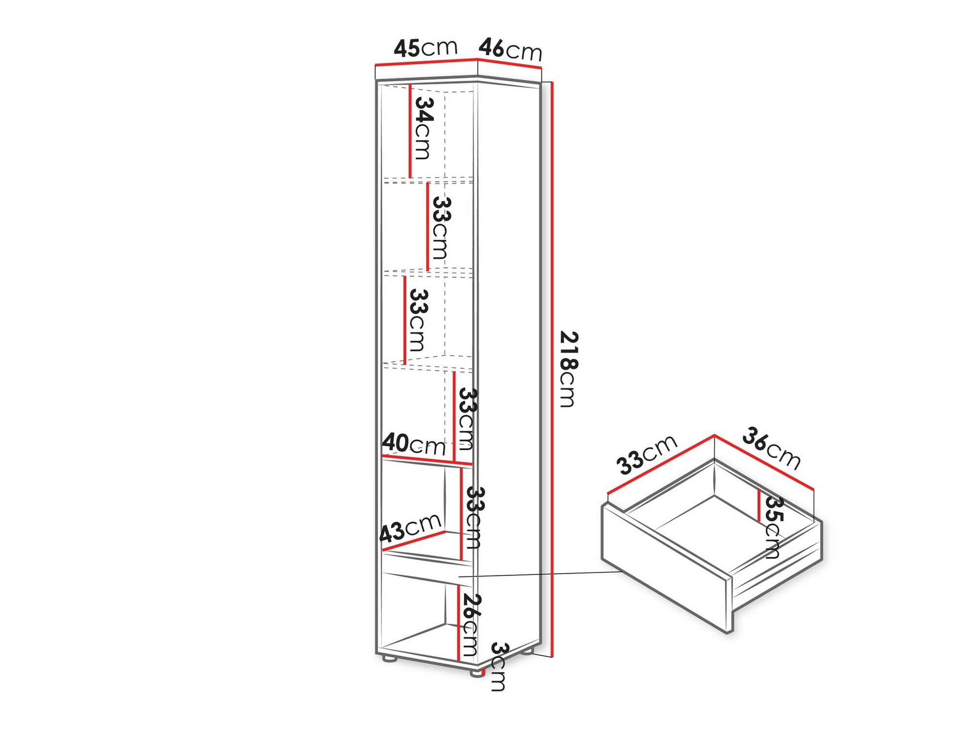 Set de mobilier Concept Pro Lenart XI (Alb)