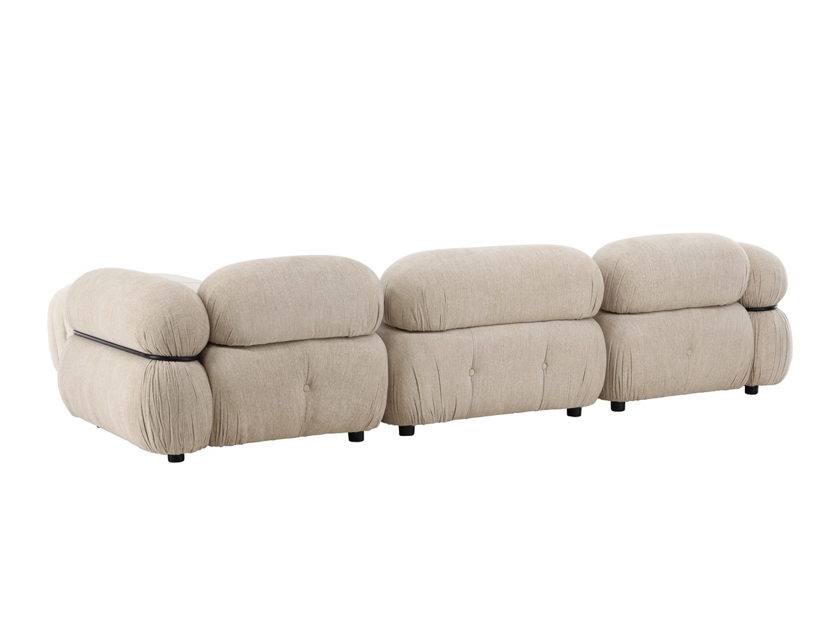 Canapea modulară Evardale 104 (Bej + Negru)