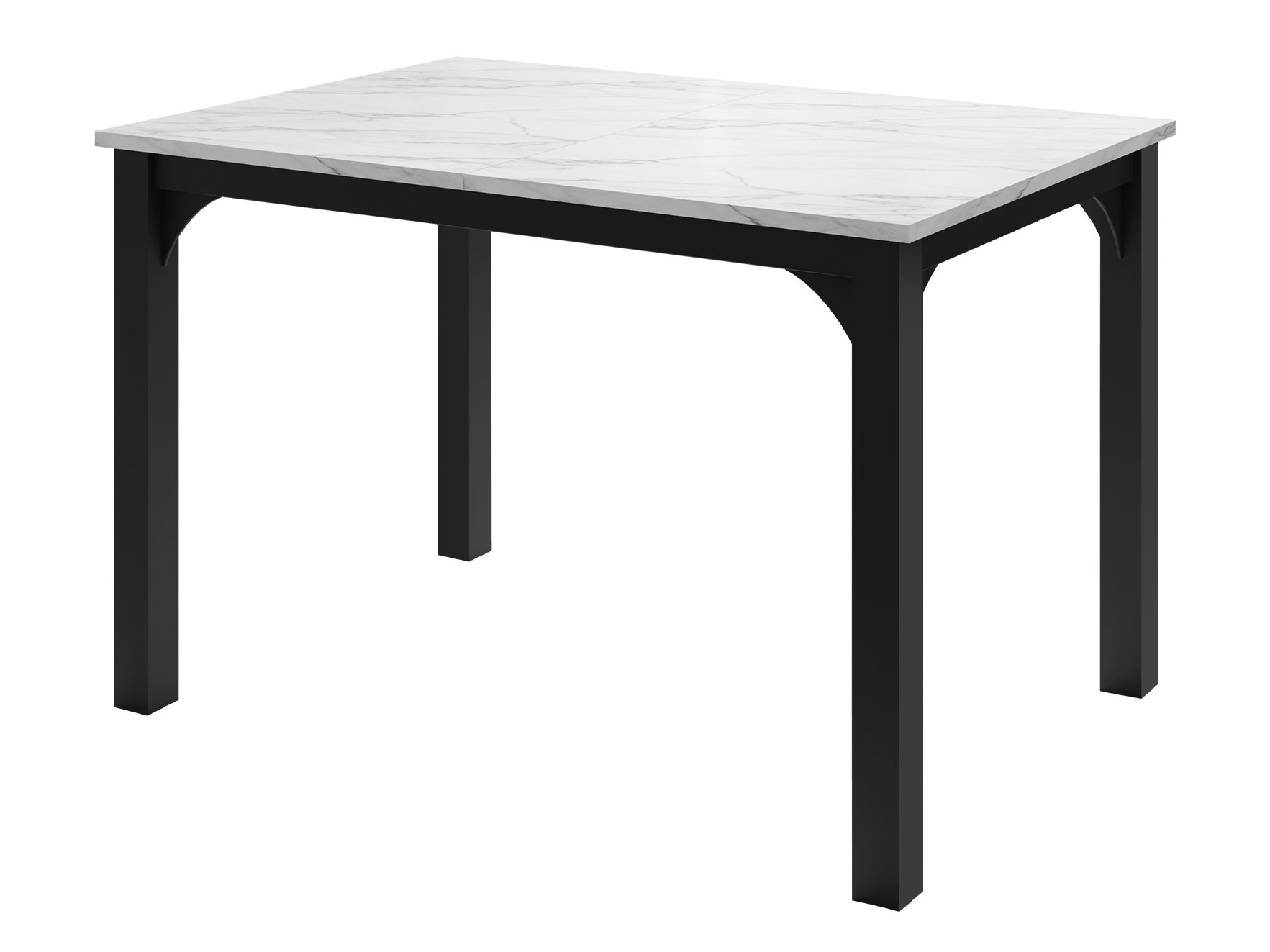 Masă Oswego 135 (Marmură albă + Negru)