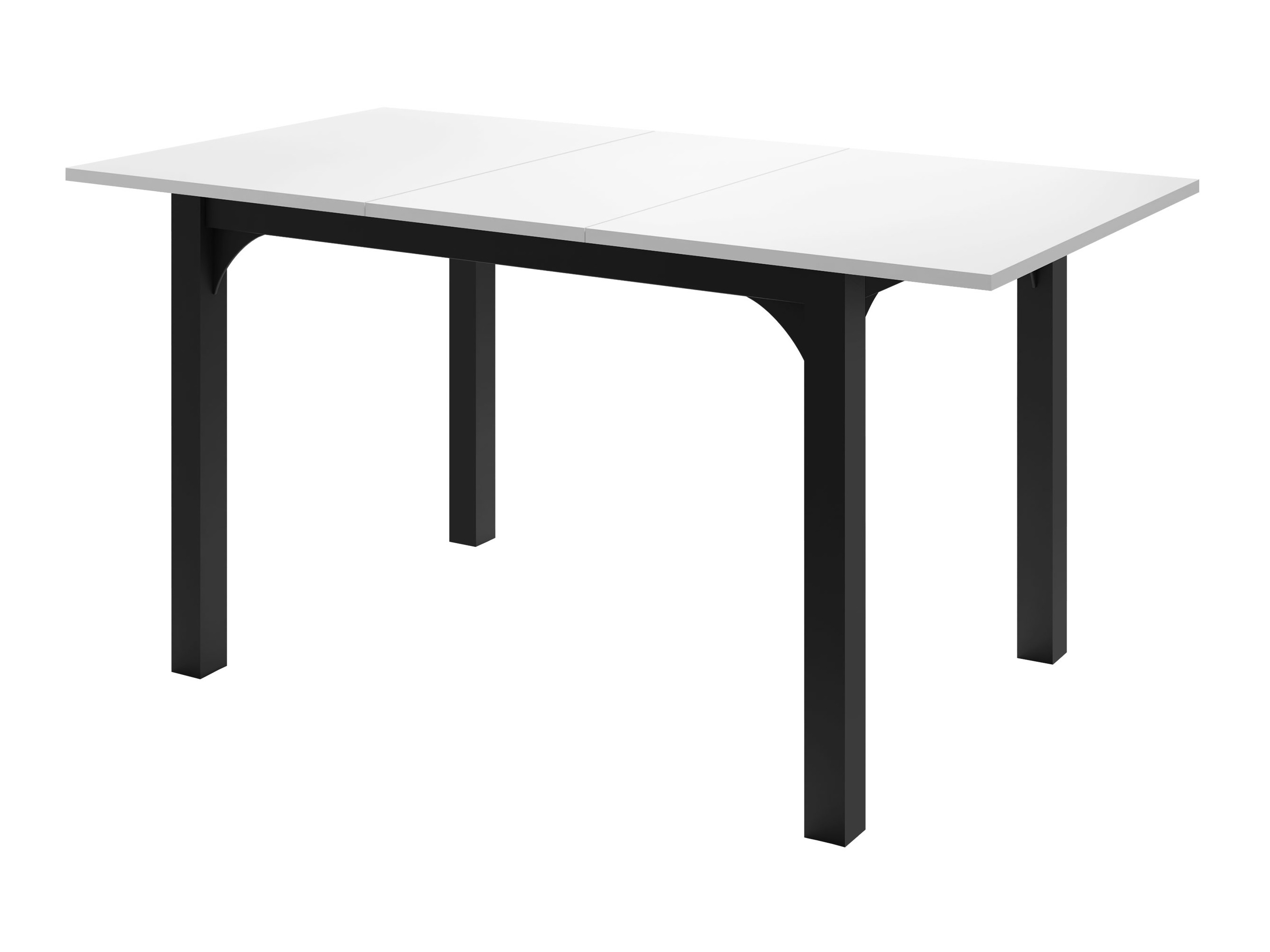 Masă Oswego 135 (Marmură albă + Negru)
