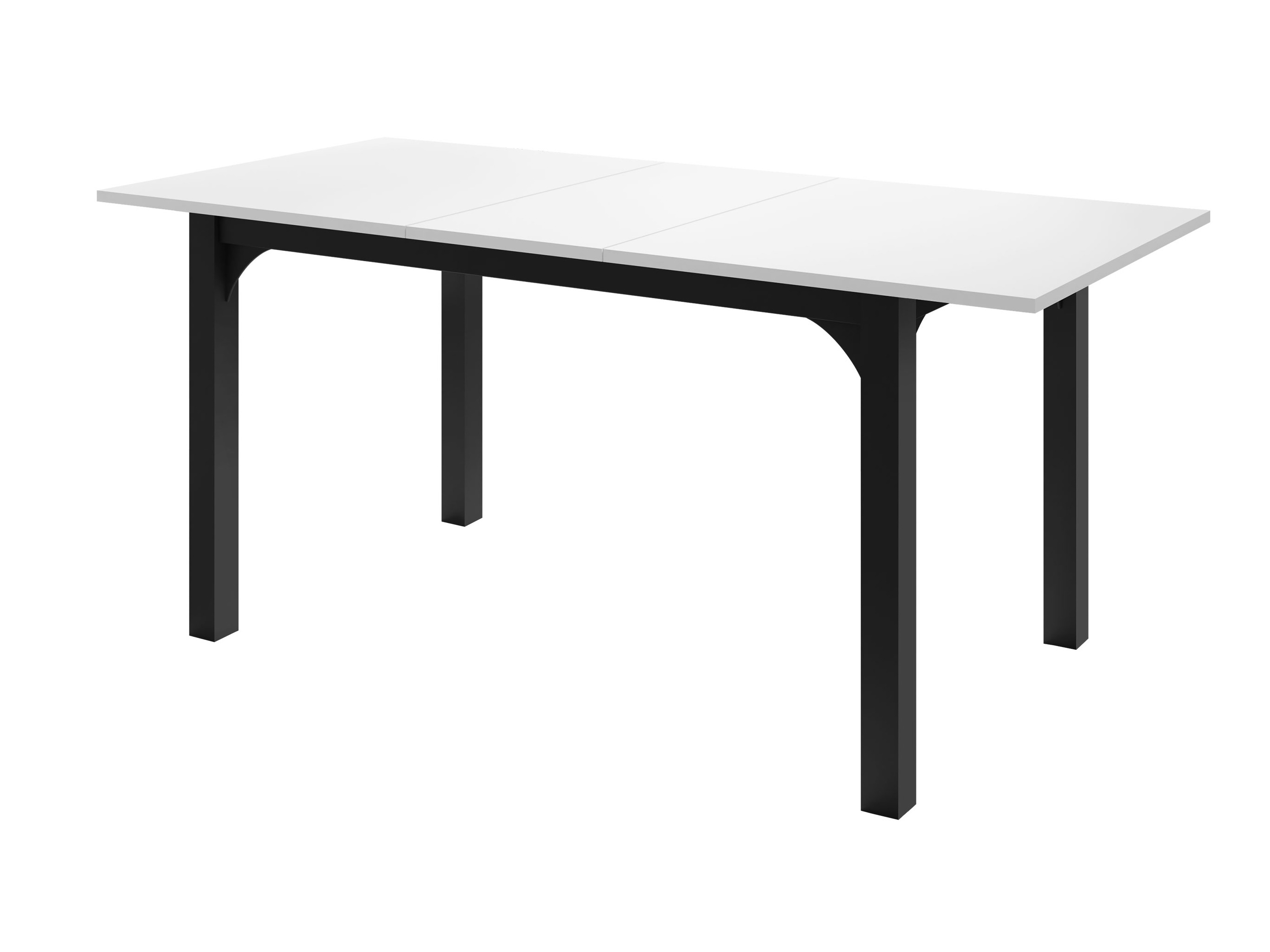 Masă Oswego 136 (Marmură albă + Negru)
