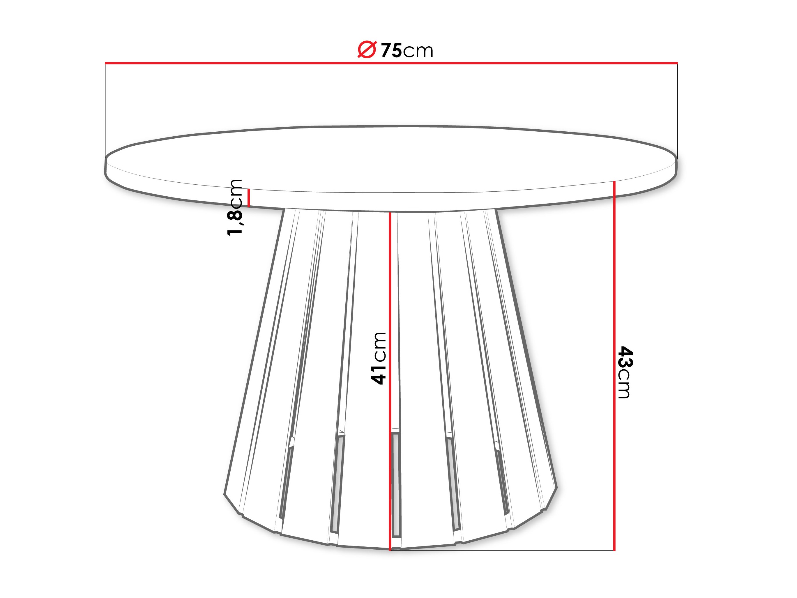 Măsuță de cafea Oswego 134 (Negru + Alb)