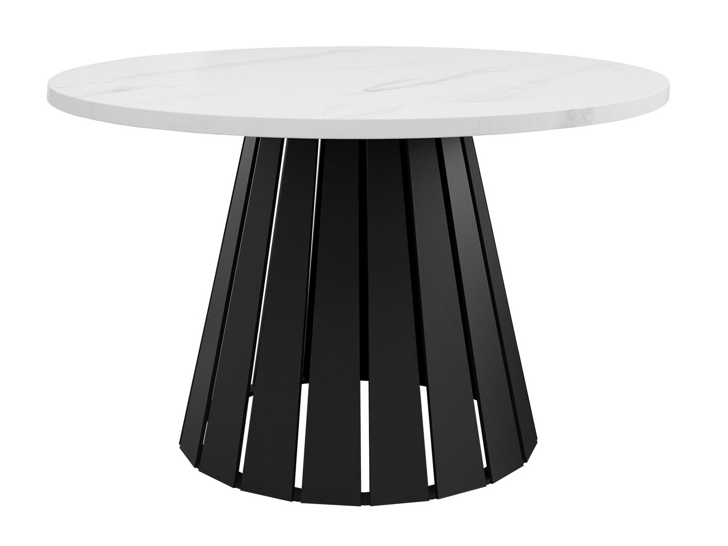 Măsuță de cafea Oswego 134 (Negru + Marmură albă)
