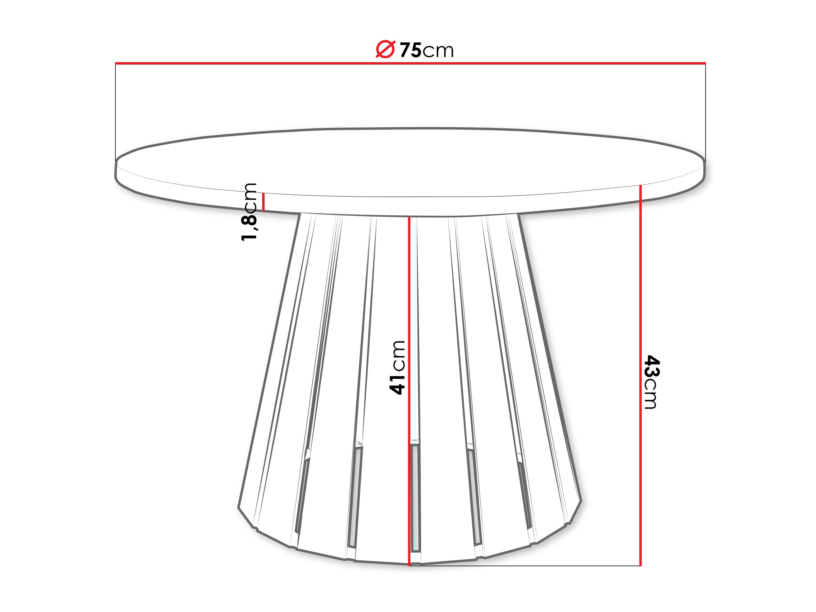 Măsuță de cafea Oswego 134 (Negru + Nuc)