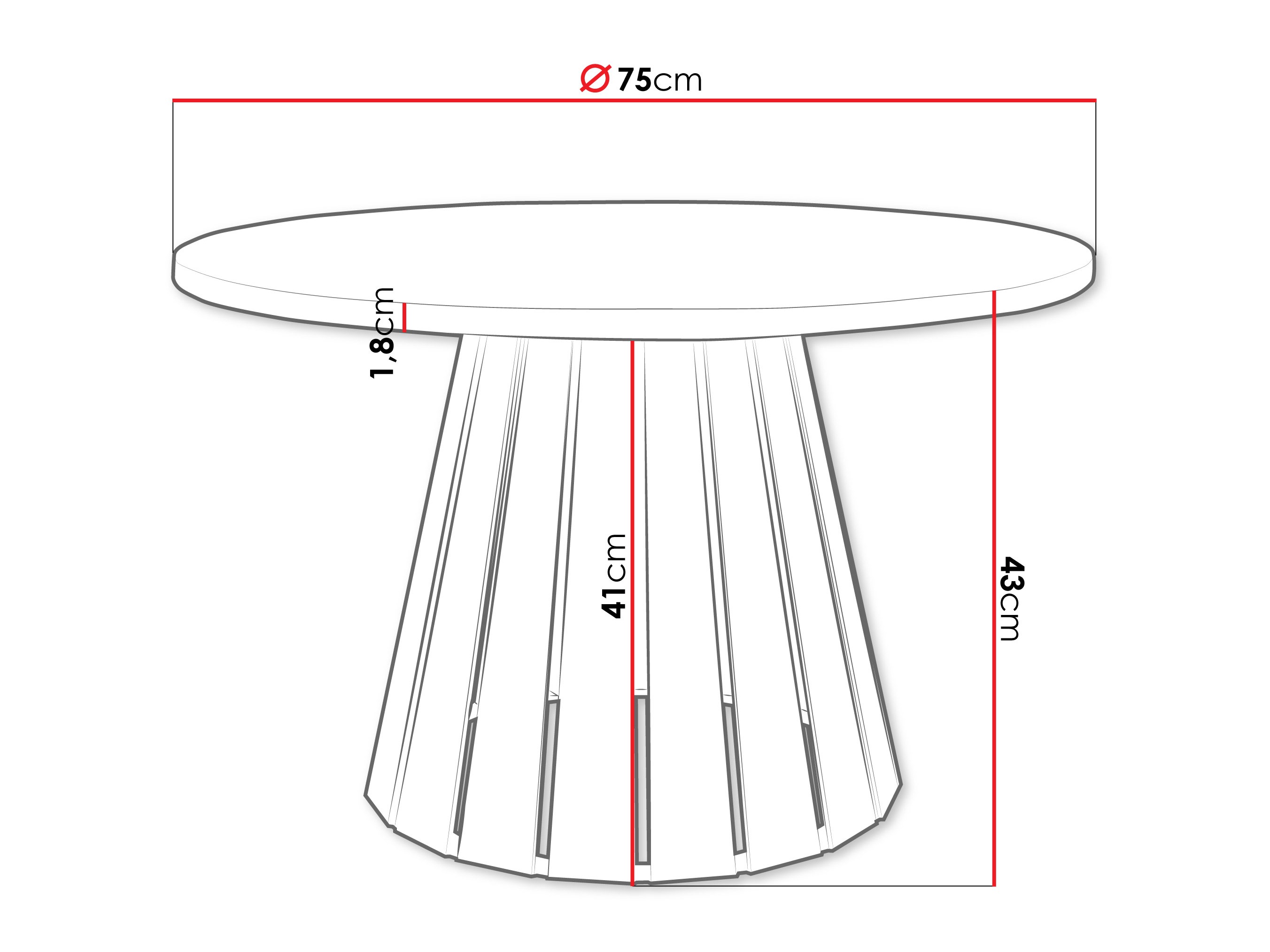 Măsuță de cafea Oswego 134 (Negru + Stejar)