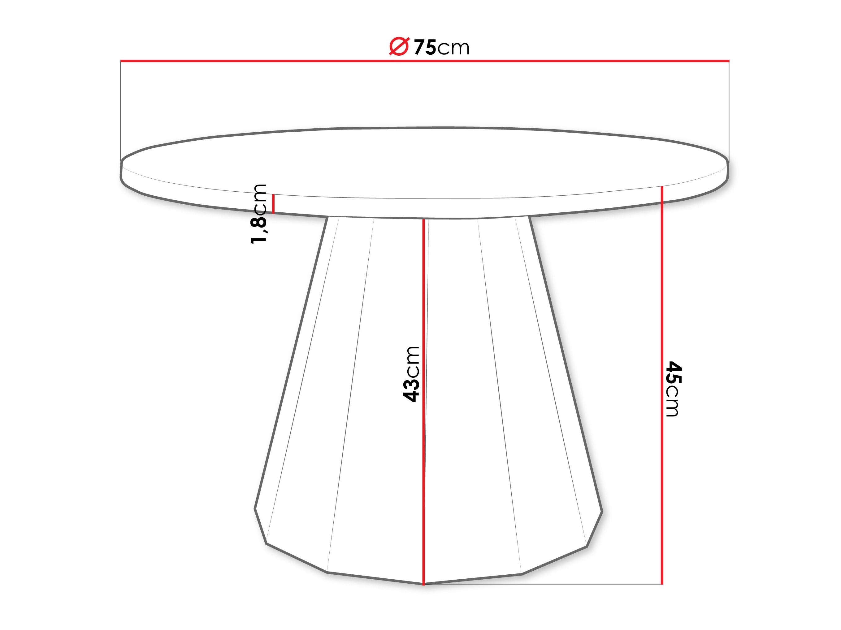 Măsuță de cafea Oswego 139 (Negru + Alb)