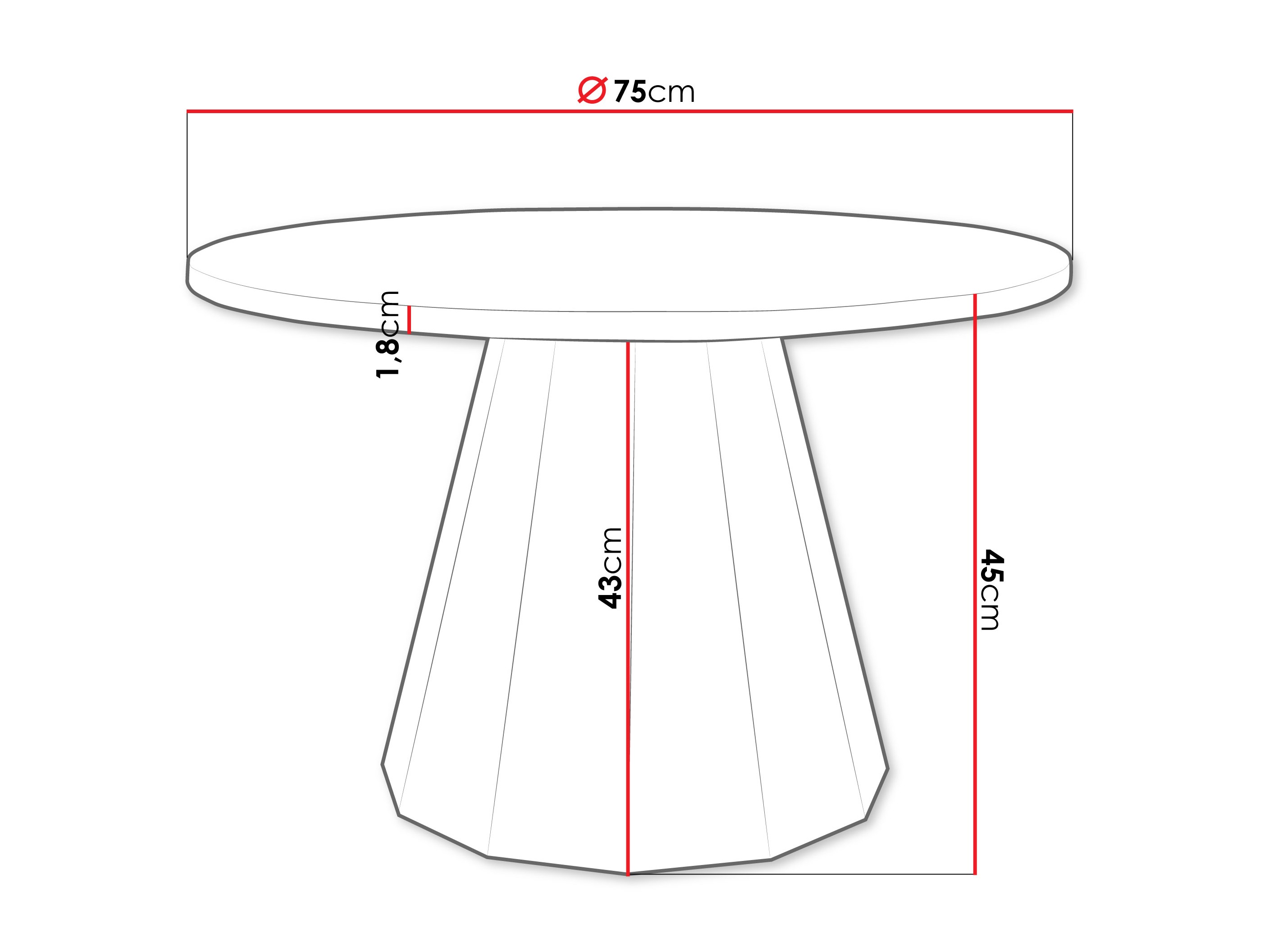 Măsuță de cafea Oswego 139 (Negru + Cașmir)