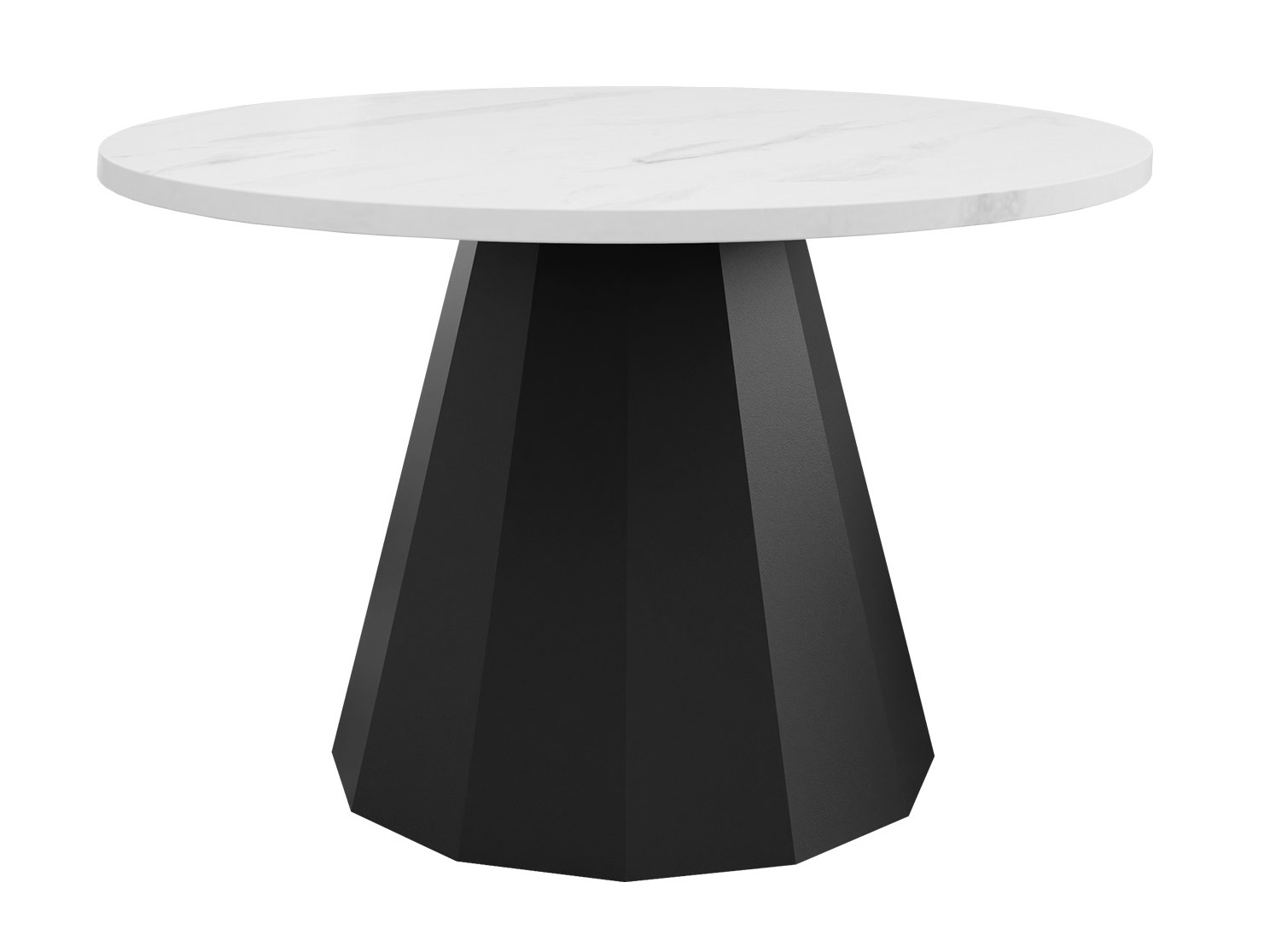 Măsuță de cafea Oswego 139 (Negru + Marmură albă)