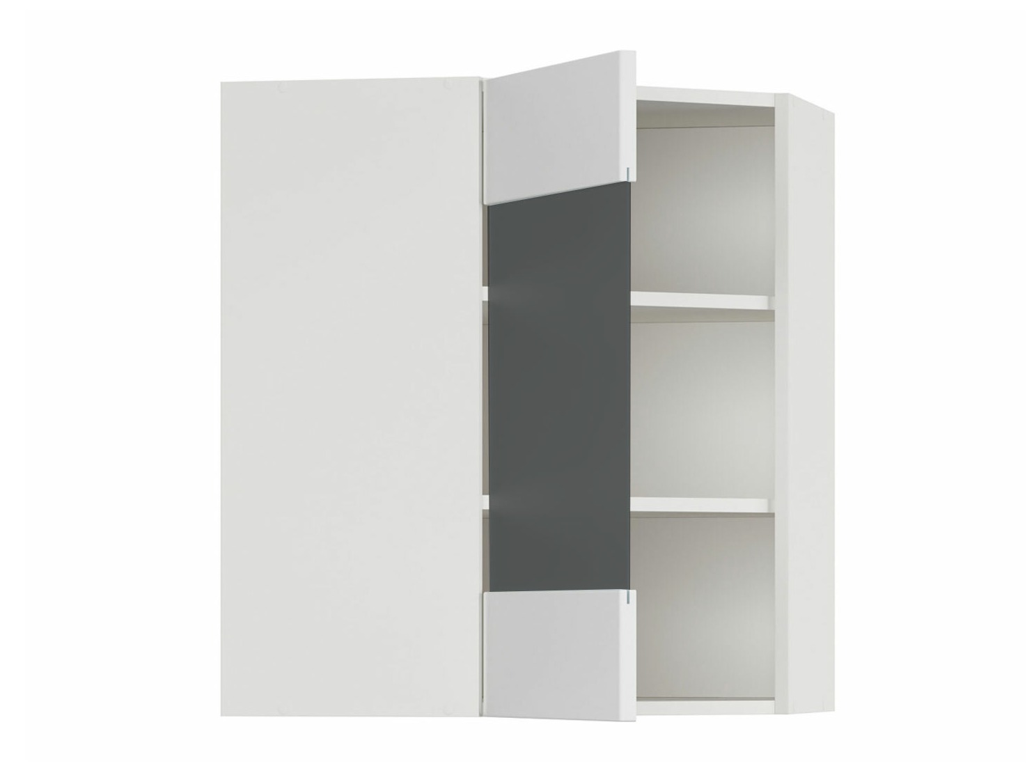 Dulap modular de colț pentru perete Top White 160