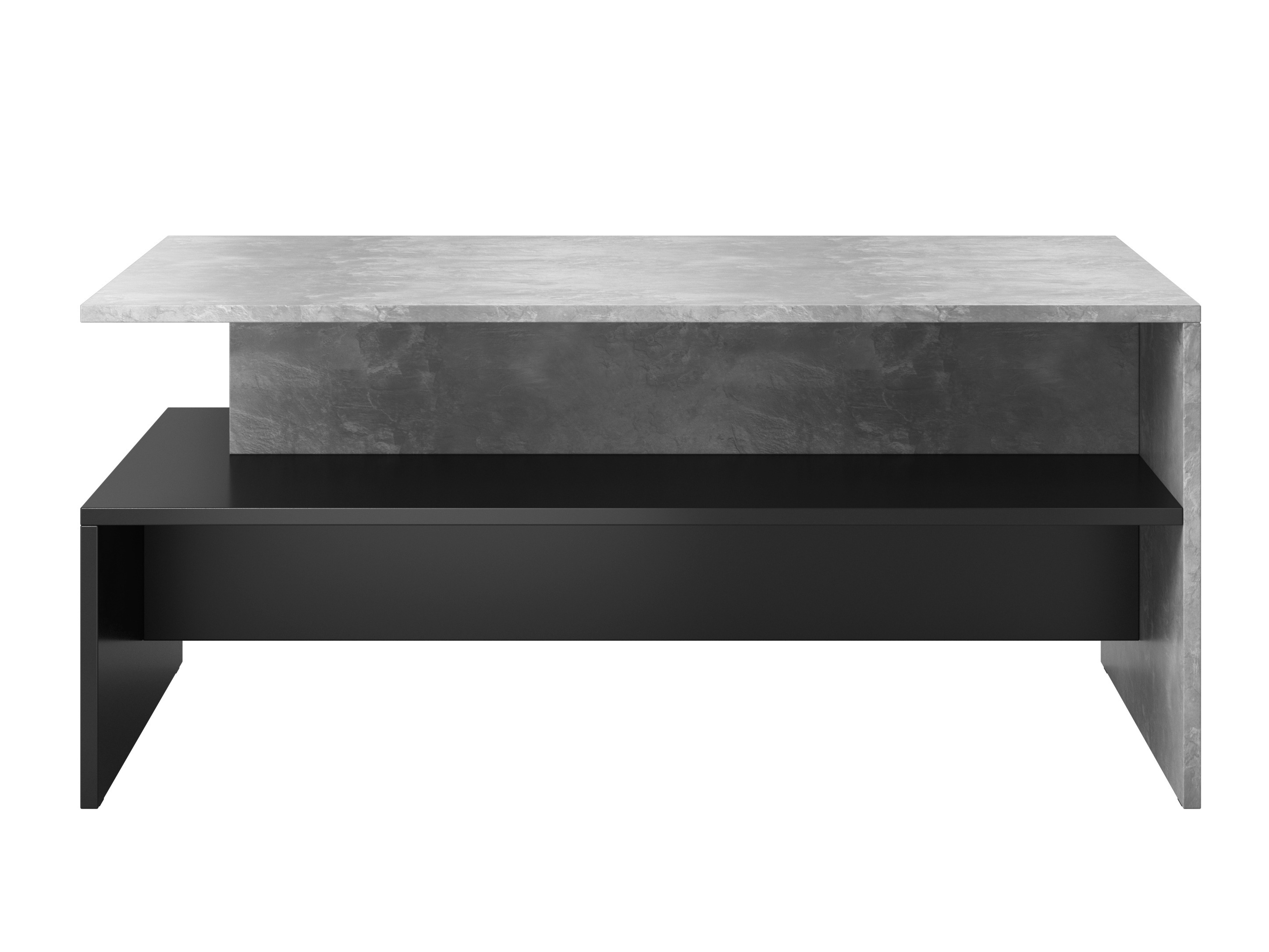 Măsuță de cafea Serodeu 103 (Beton + Negru)