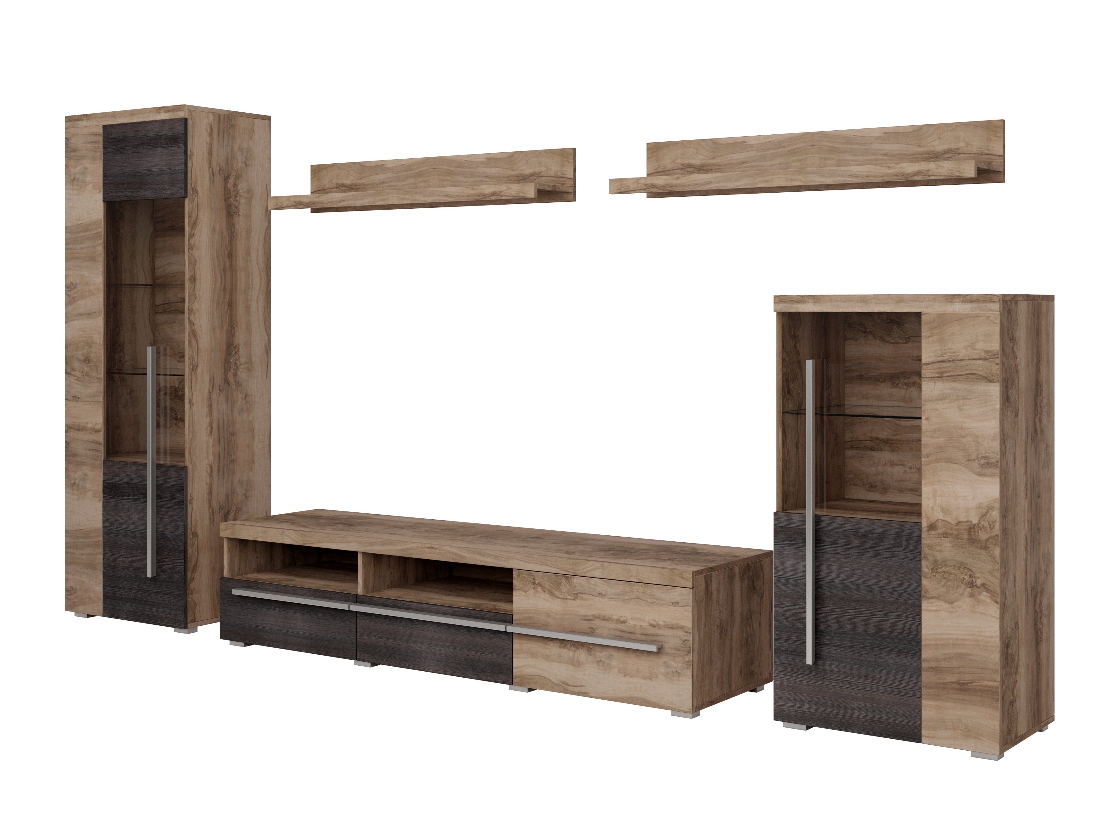 Set de living Sorciro 103 (Nuca + Stejar închis)