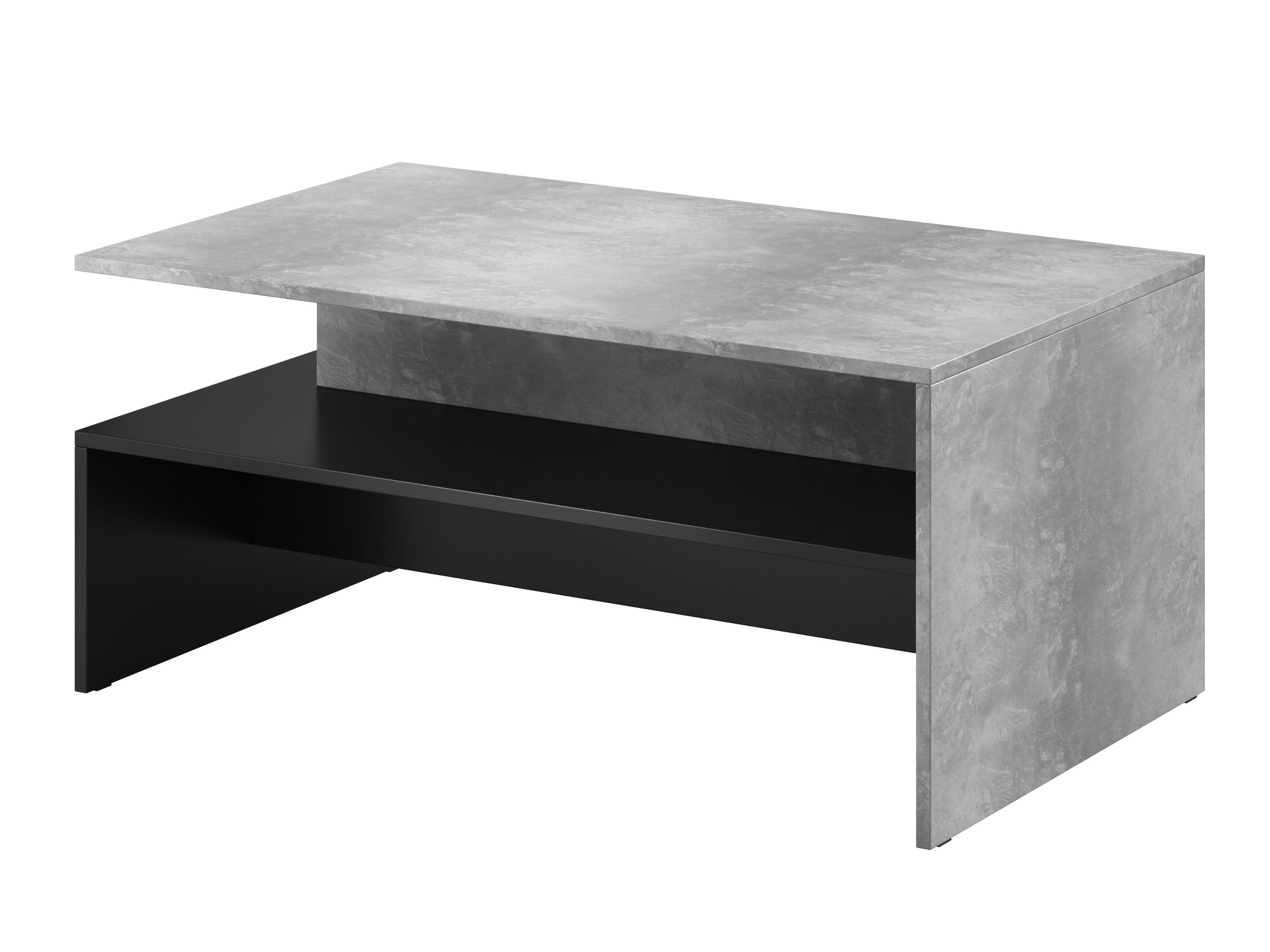 Măsuță de cafea Serodeu 103 (Beton + Negru)