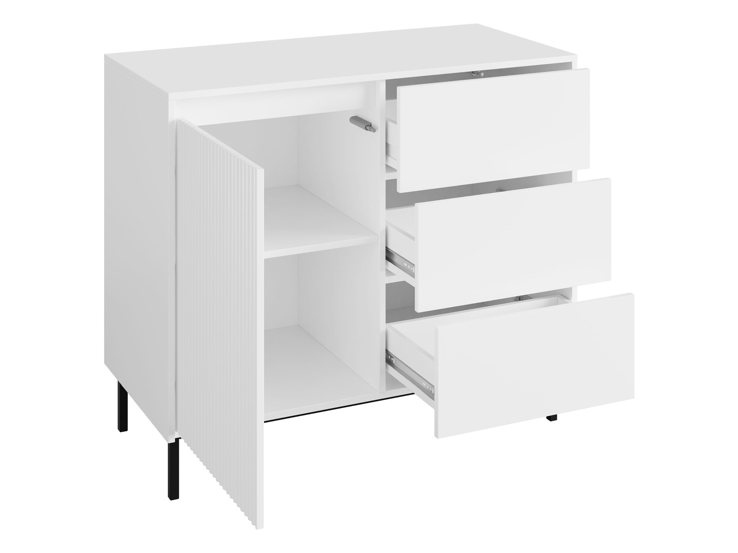 Set de living Comfivo Delruva III (Negru)