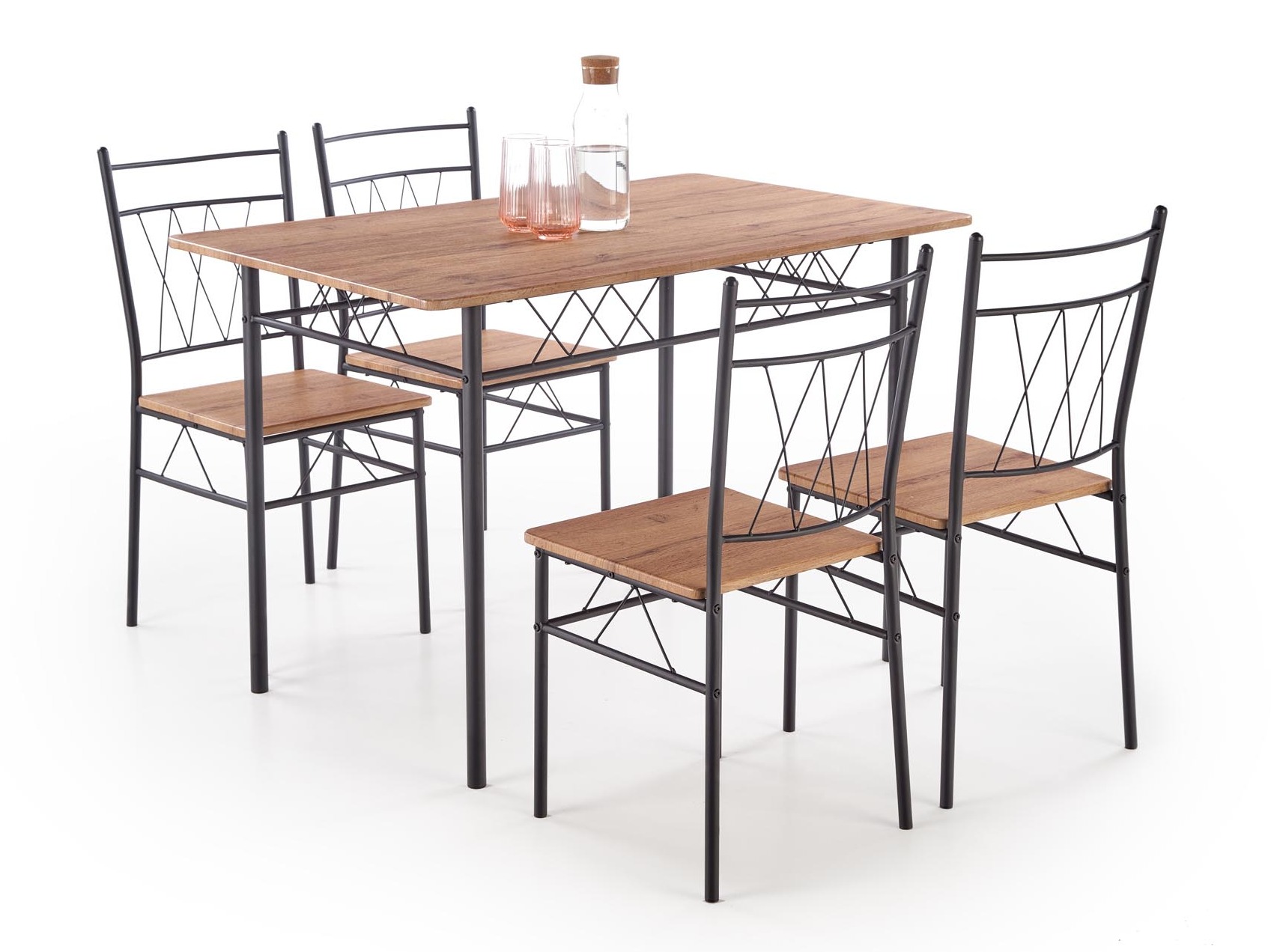 Set de mese Houston 1251 (Stejar + Negru)