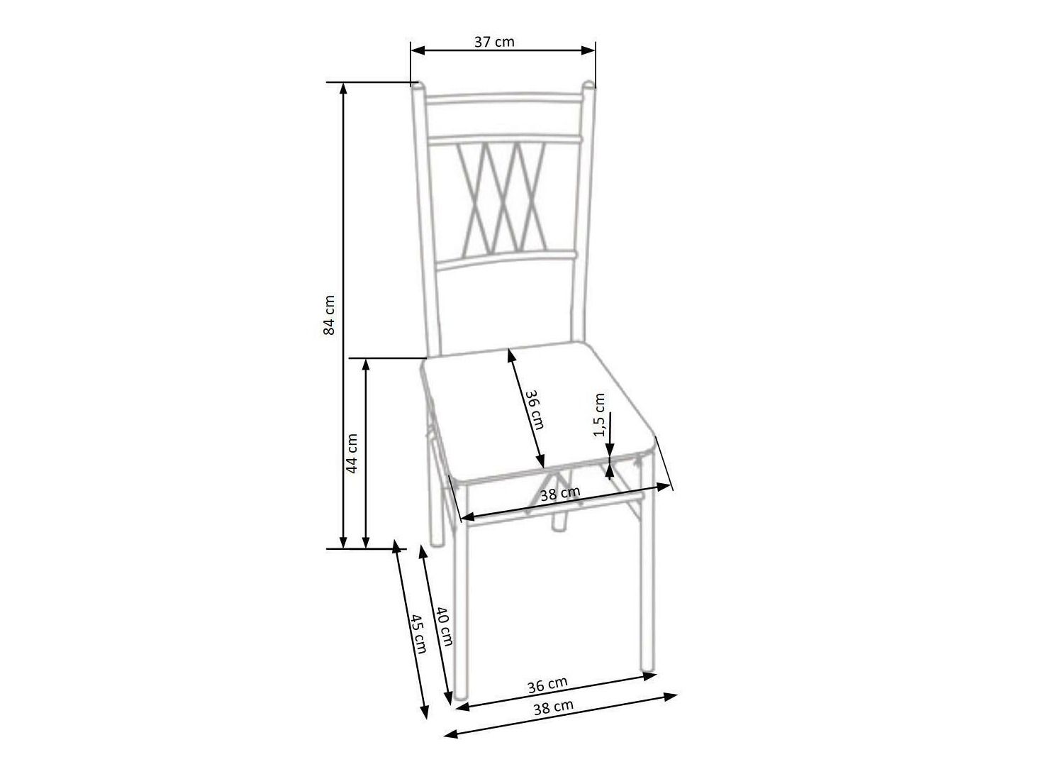 Set de mese Houston 1251 (Stejar + Negru)