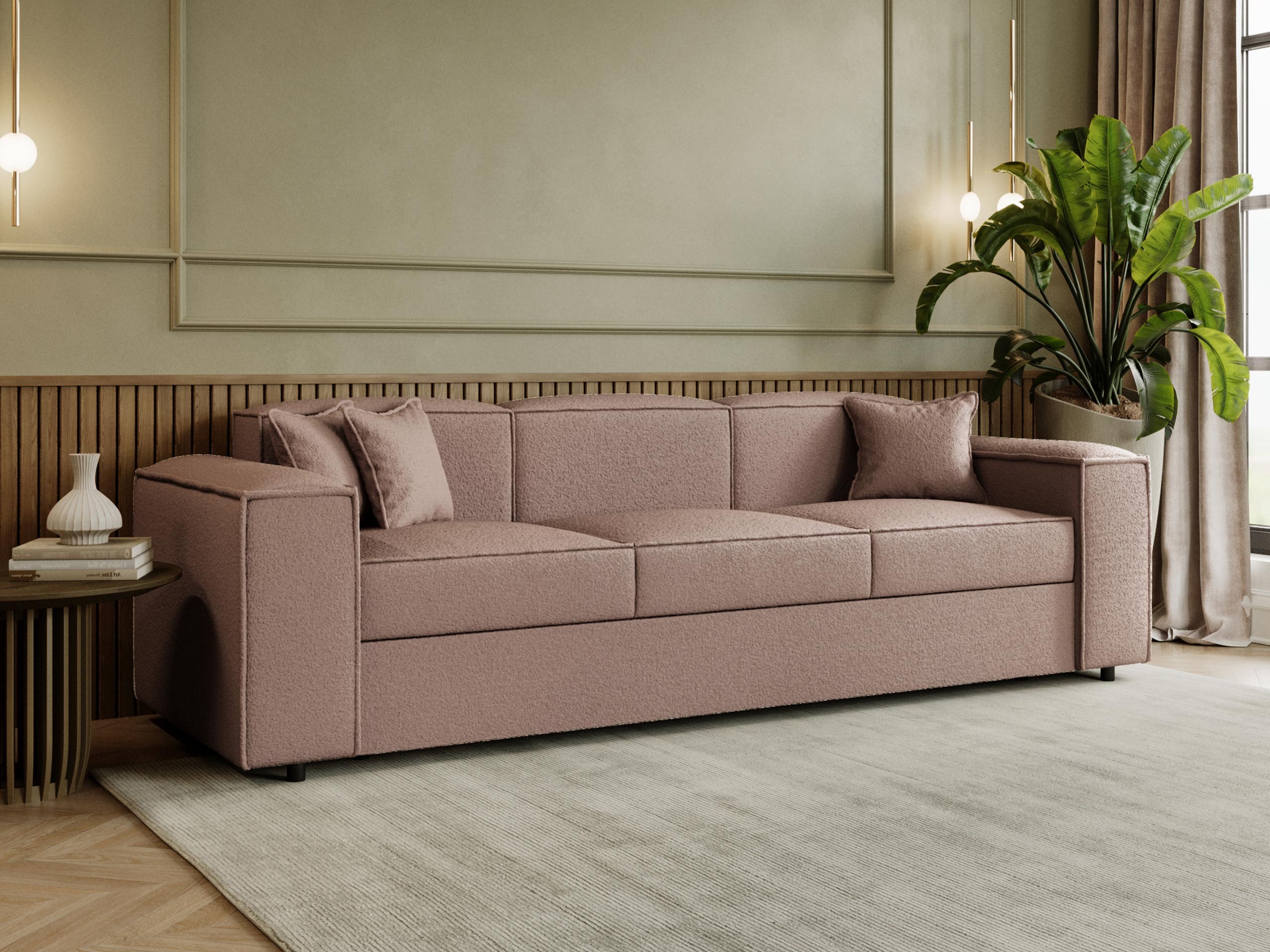 Canapea extensibilă Clovis 114 (Coral 45)