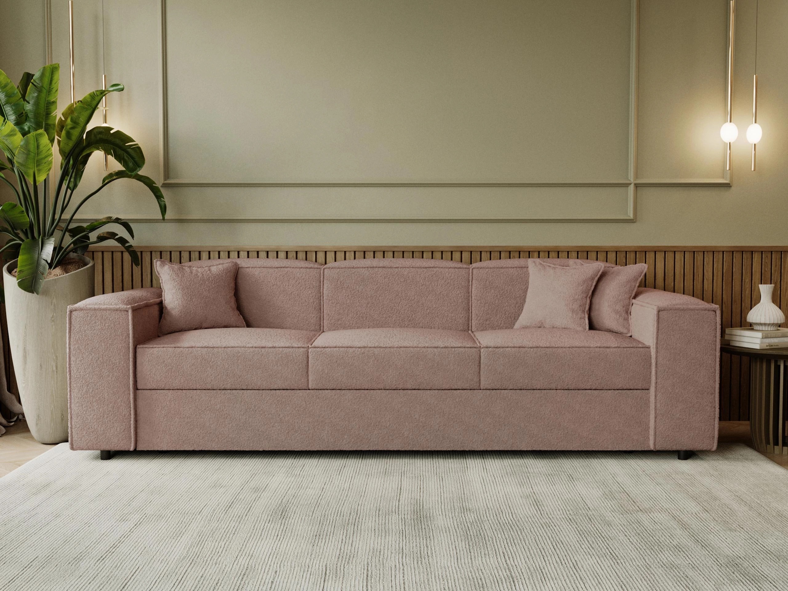 Canapea extensibilă Clovis 114 (Coral 45)