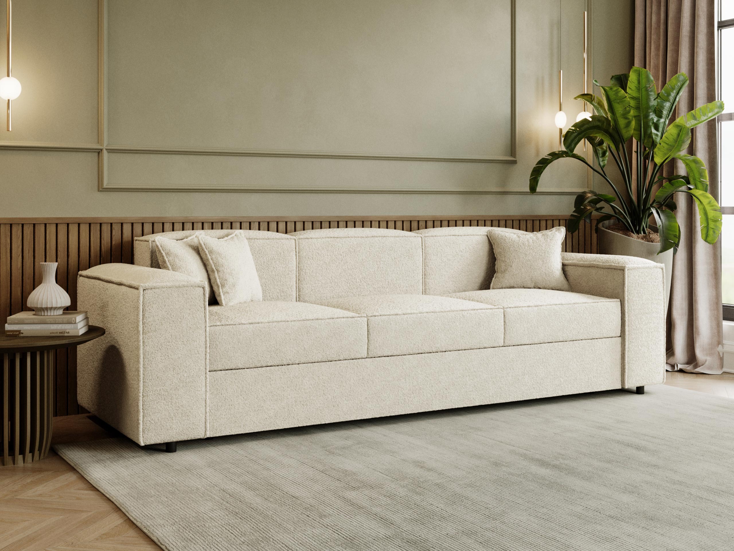 Canapea extensibilă Clovis 114 (Coral 65)