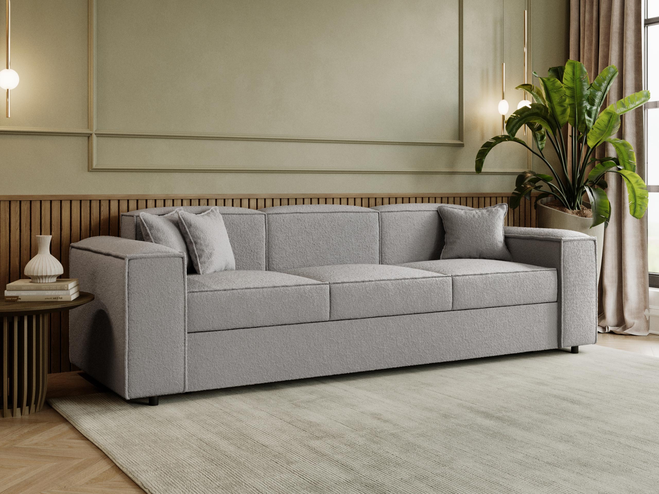 Canapea extensibilă Clovis 114 (Coral 75)