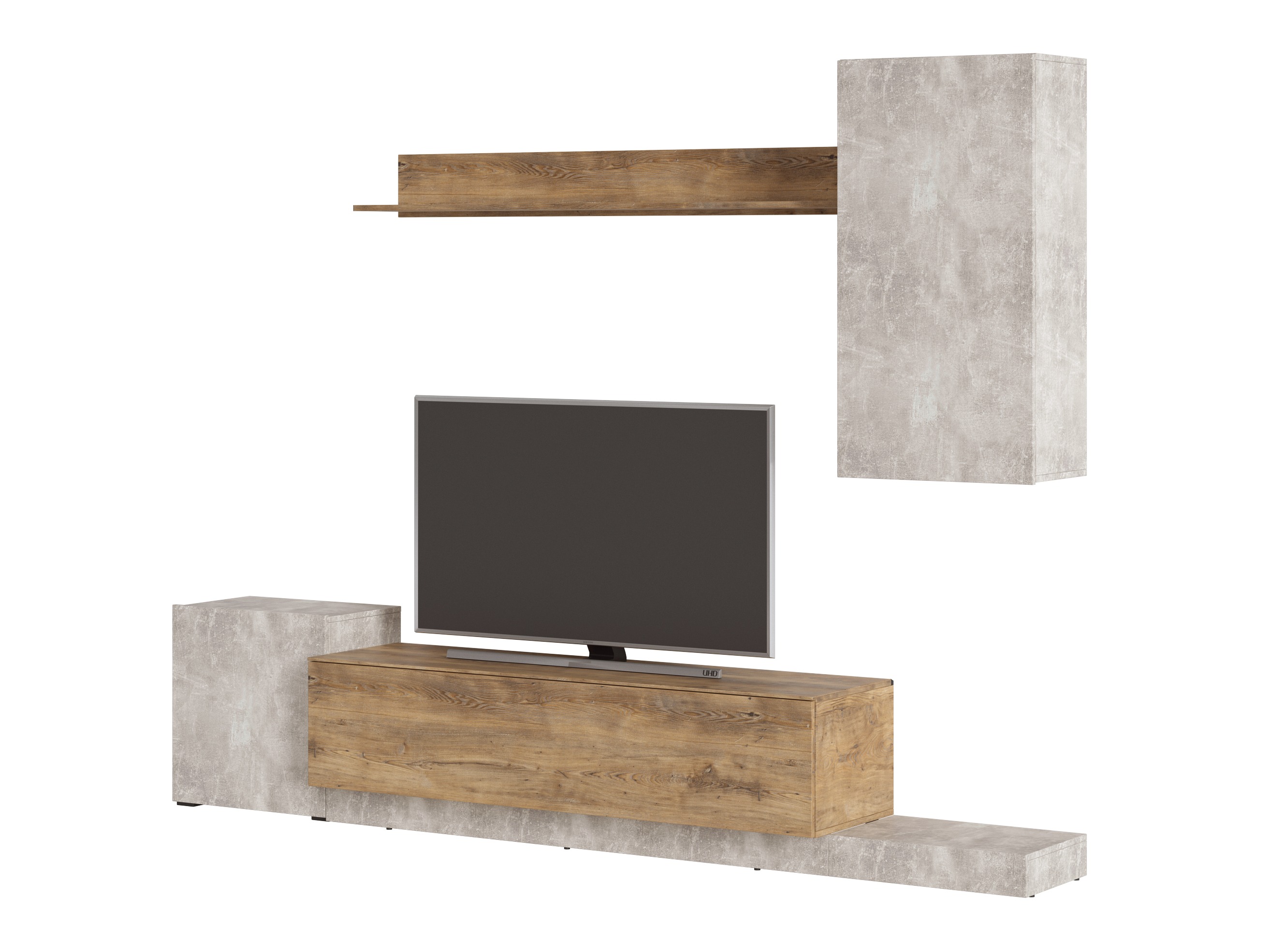 Set de living Ontario 158 (Gri deschis + Castan)