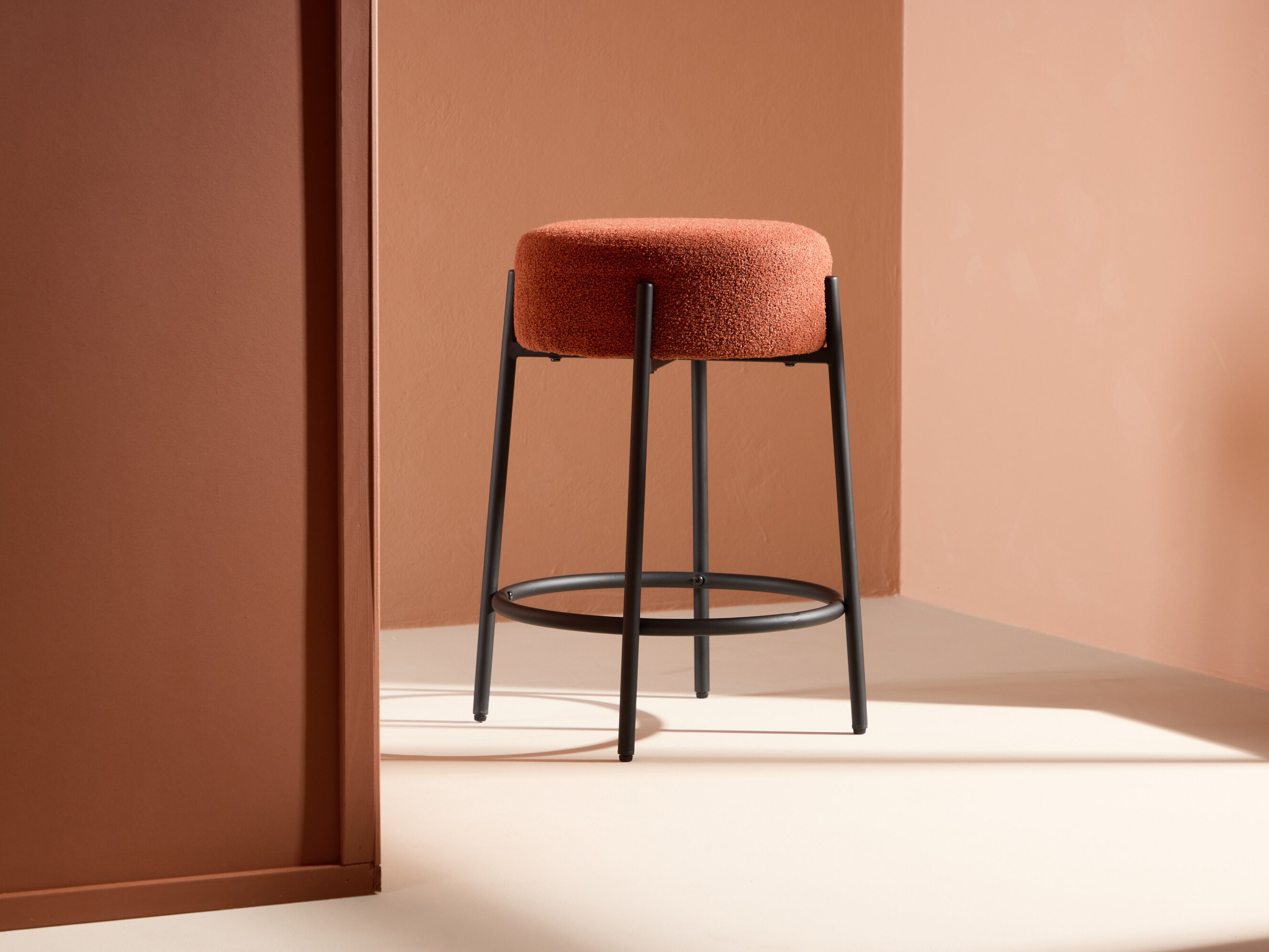 Scaun bar Dallas 4891 (Negru + Roșu)