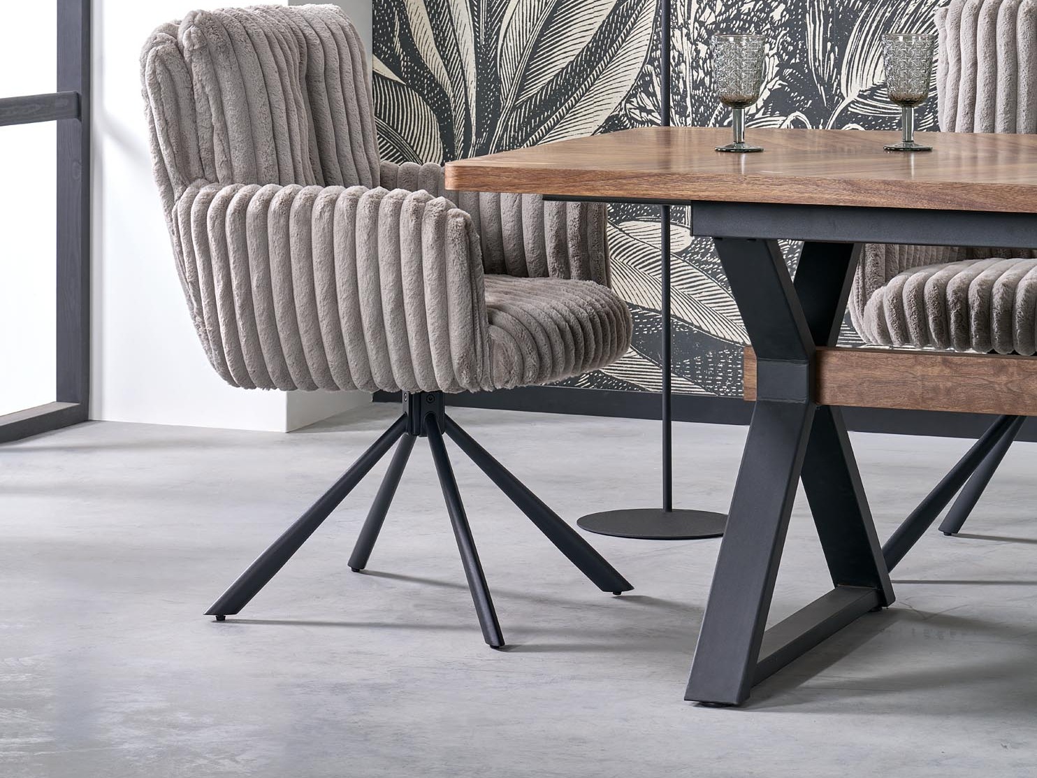 Scaun Houston 2015 (Gri + Negru)