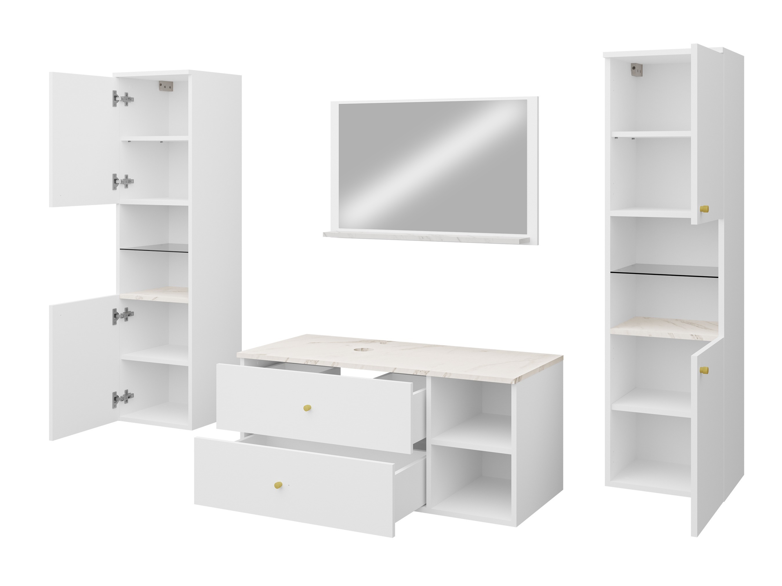 Set baie Salus III (Cașmir + Stejar Cremona)