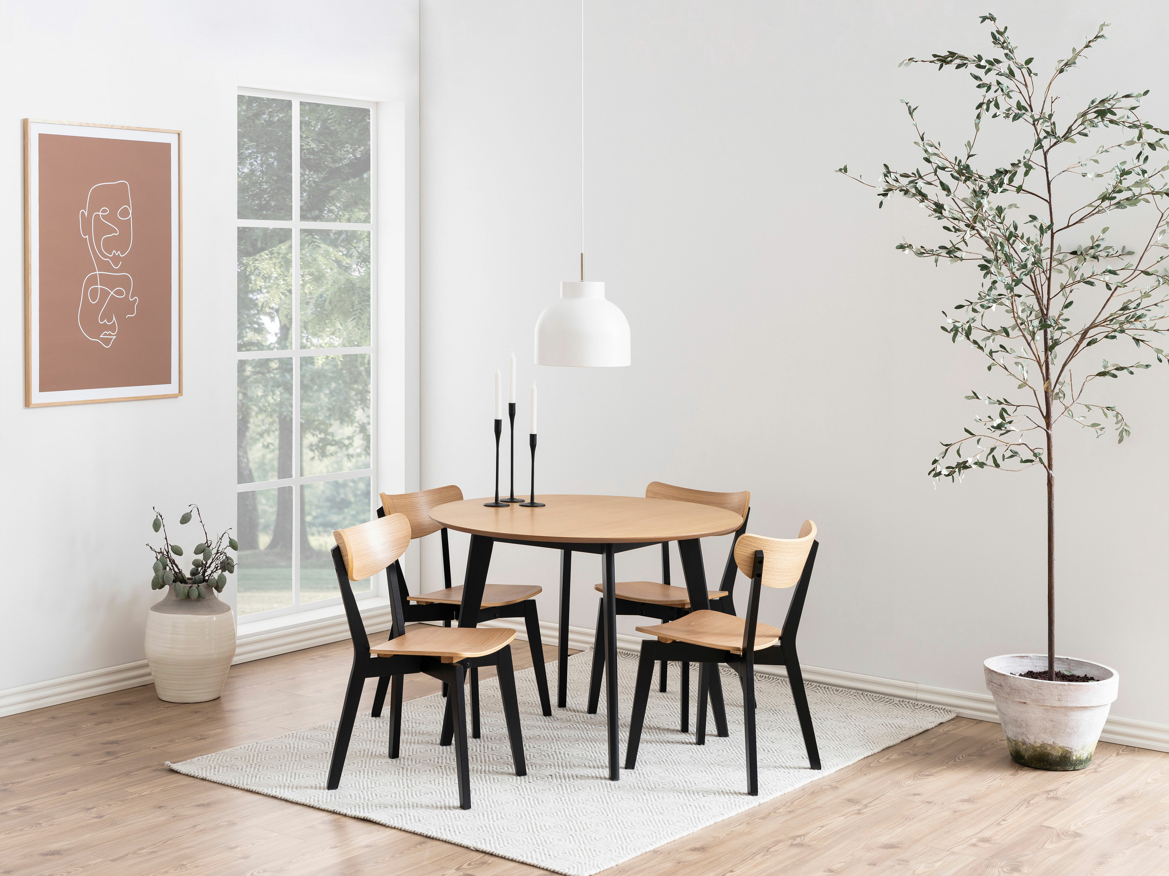 Scaun Norsica 319 (Stejar + Negru)