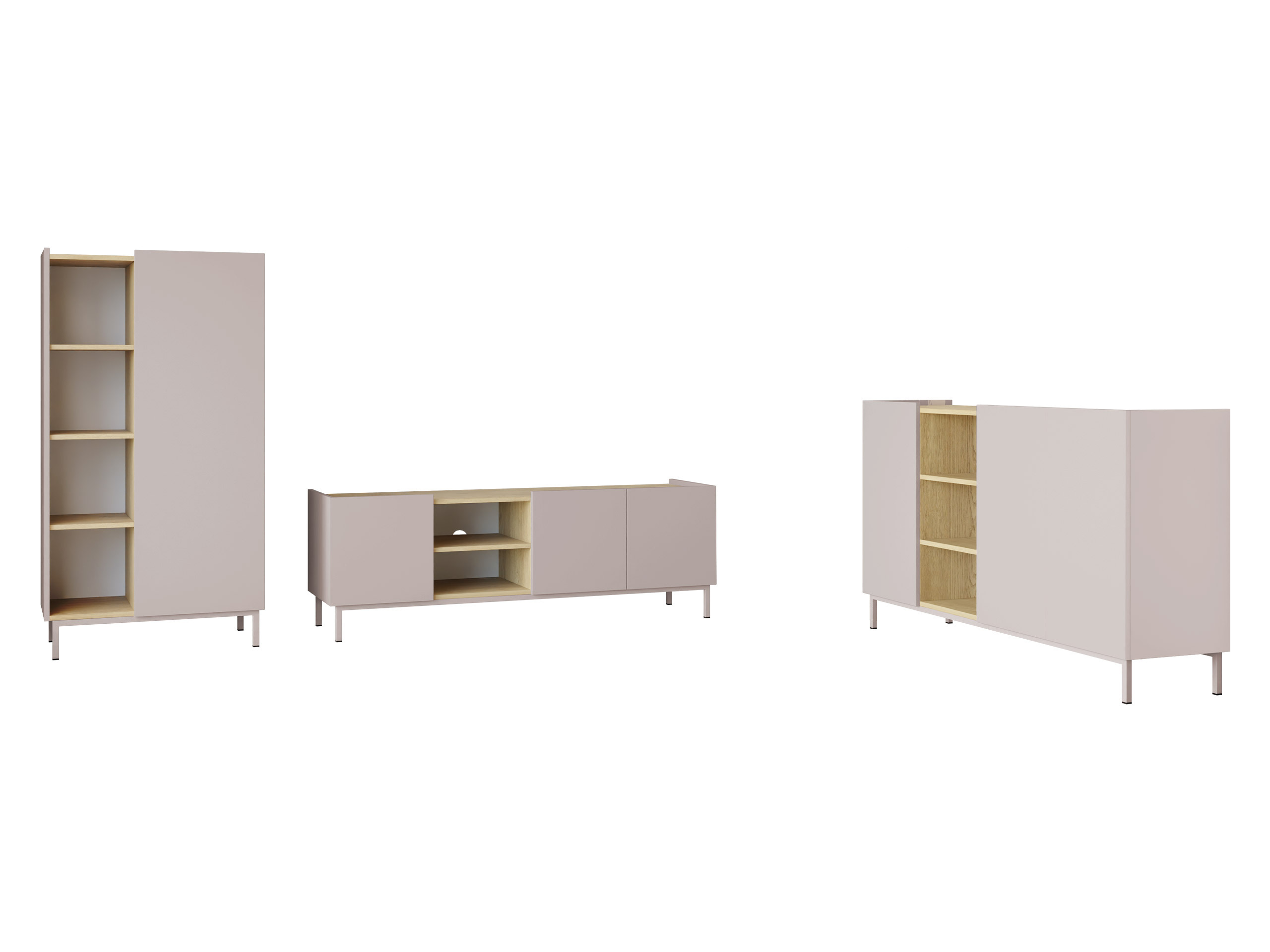 Set de living Veldome 103 (Cașmir + Stejar)