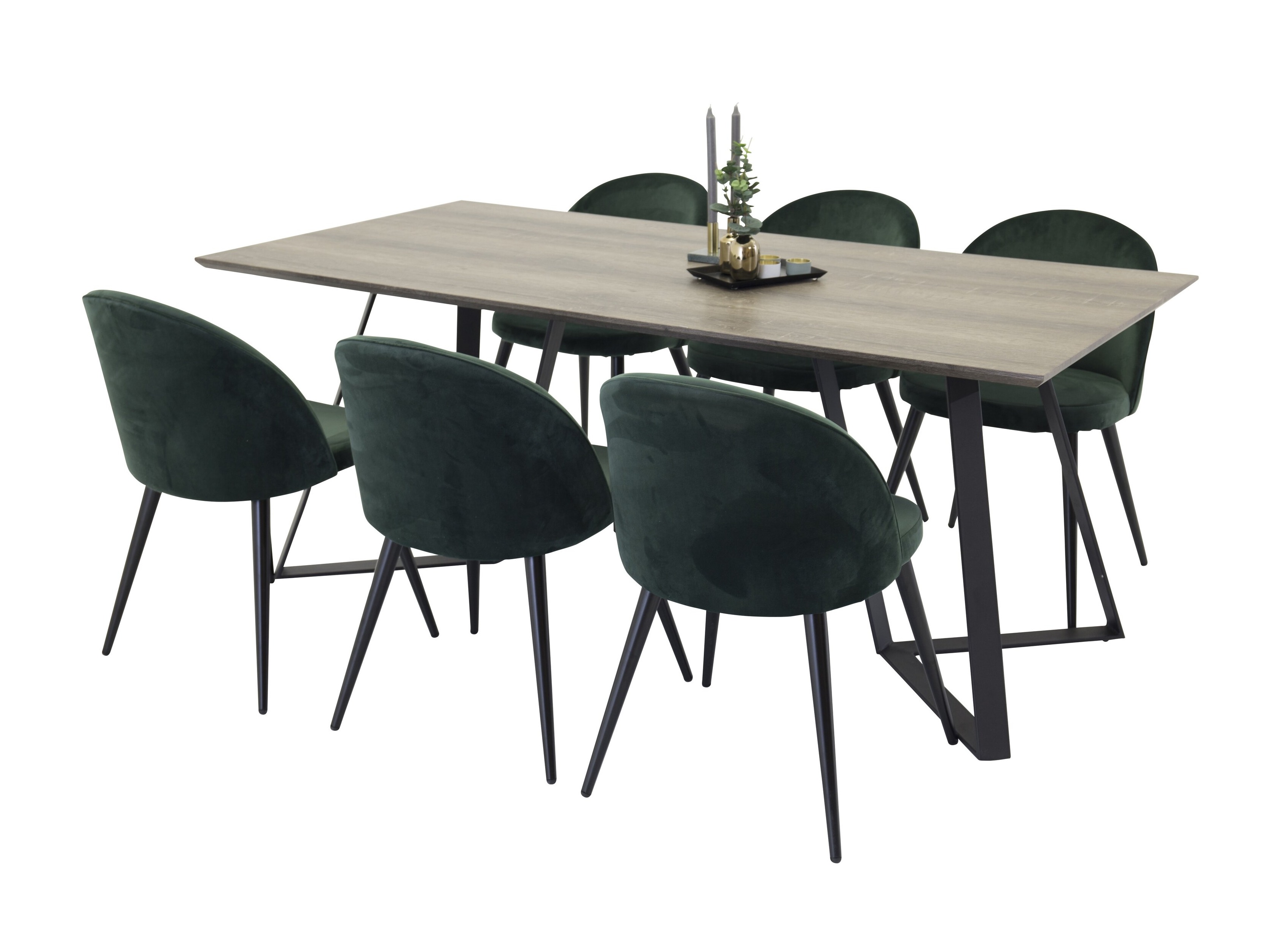 Set de mese Dallas 340 (Verde + Negru)
