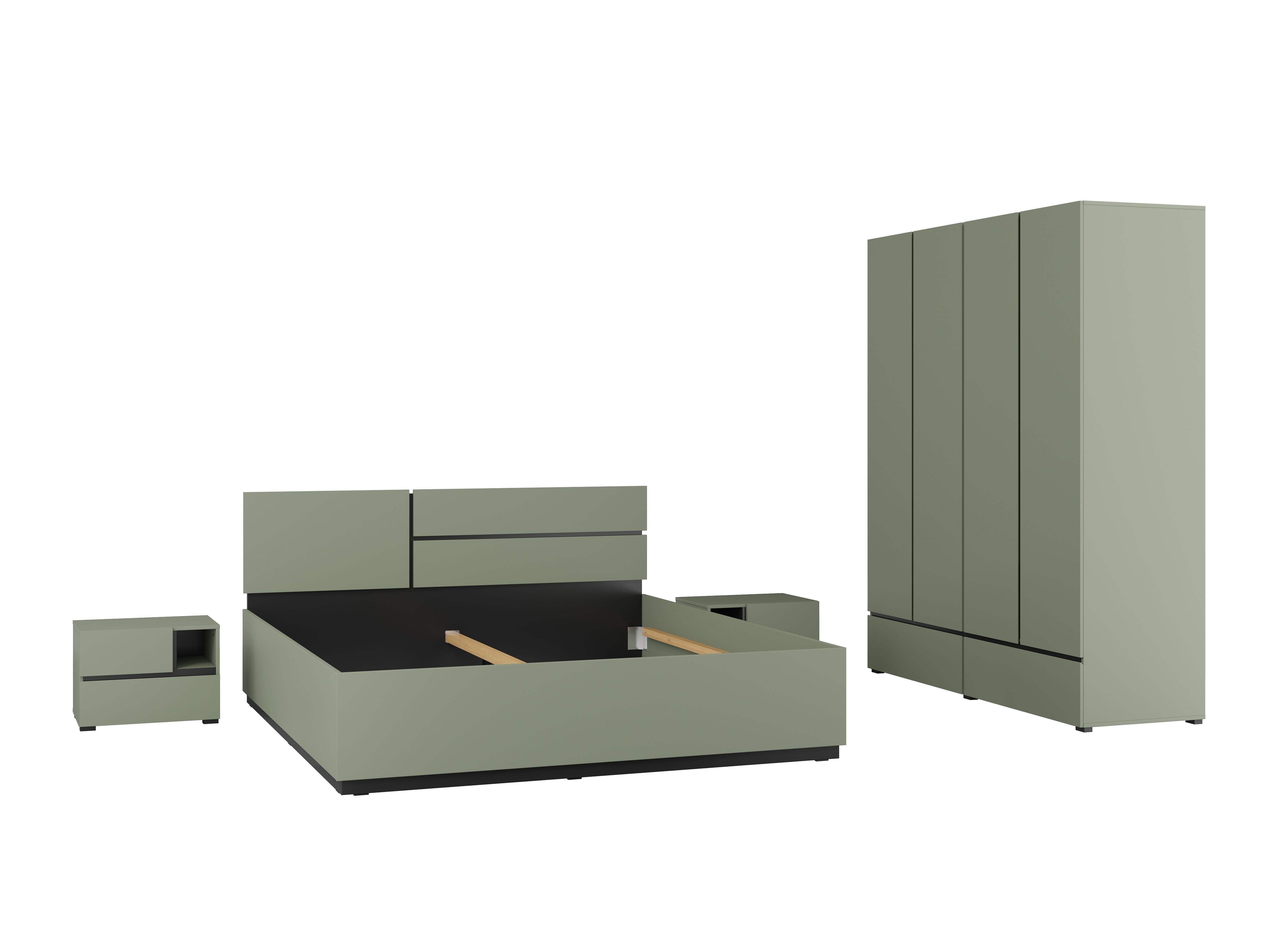 Set dormitor Alfere 124 (Verde)