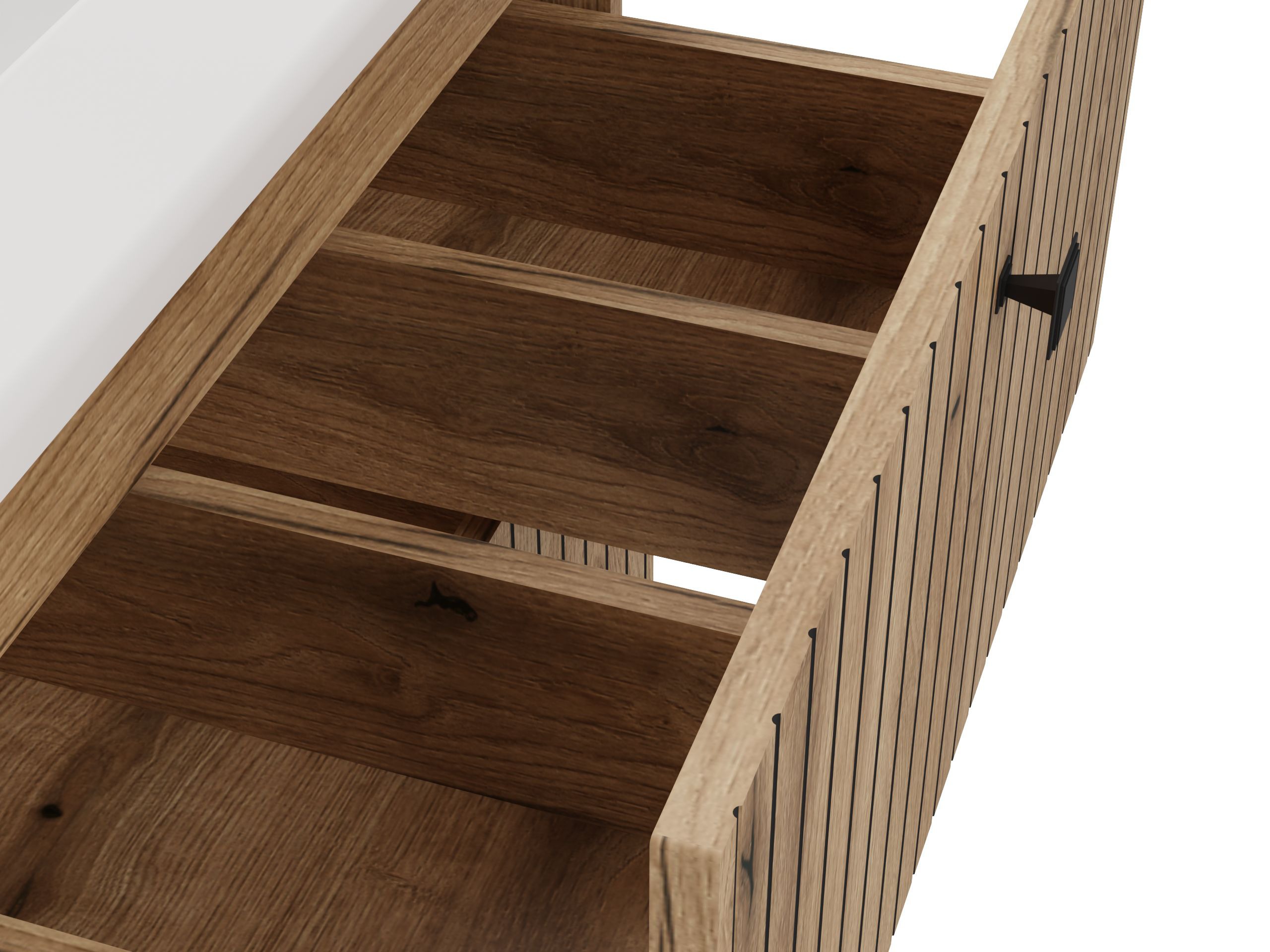 Cabinet atârnat pentru baie Mandeville 314 (Stejar)