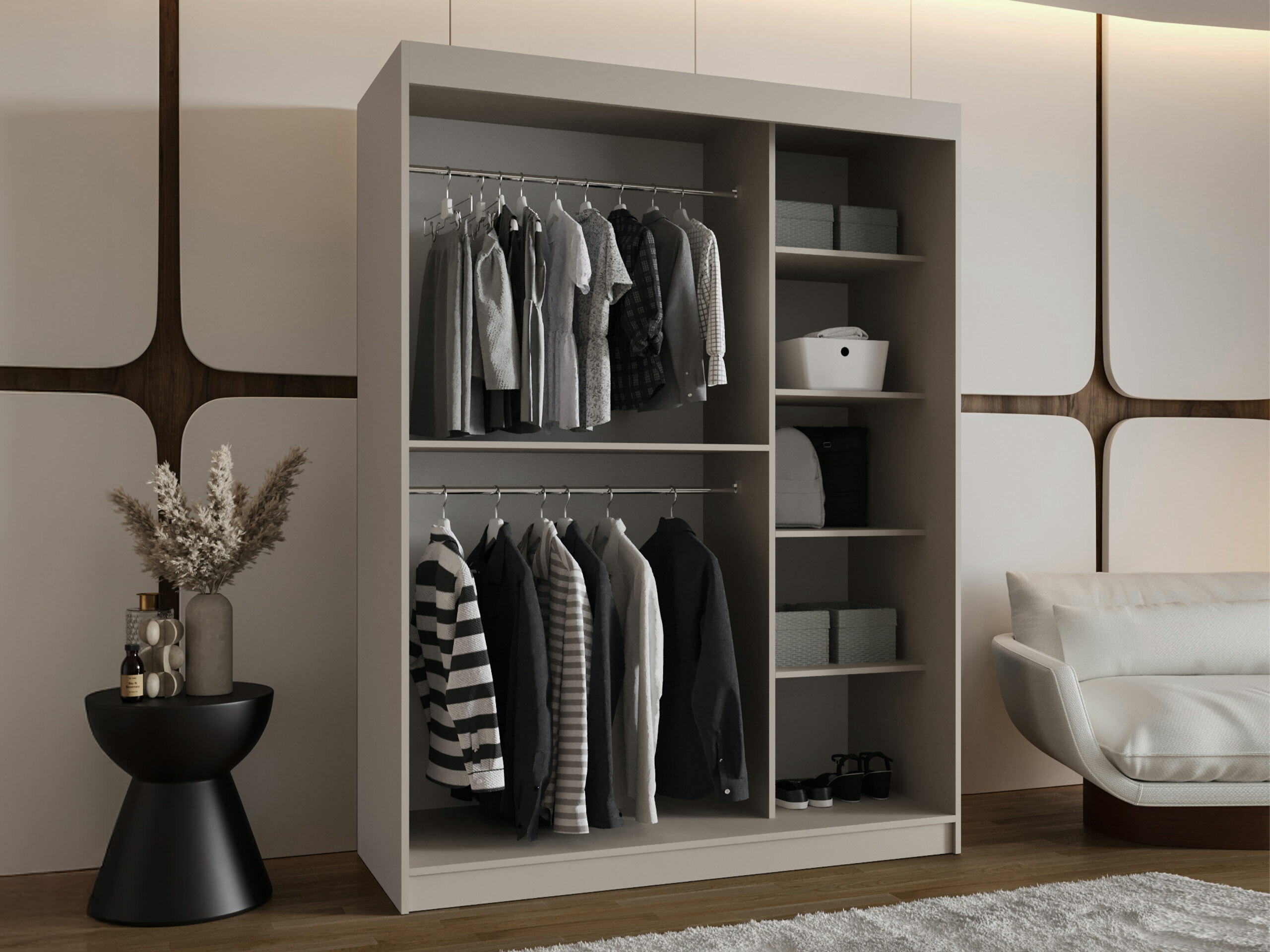 Dulap Hartford 528 (Negru)
