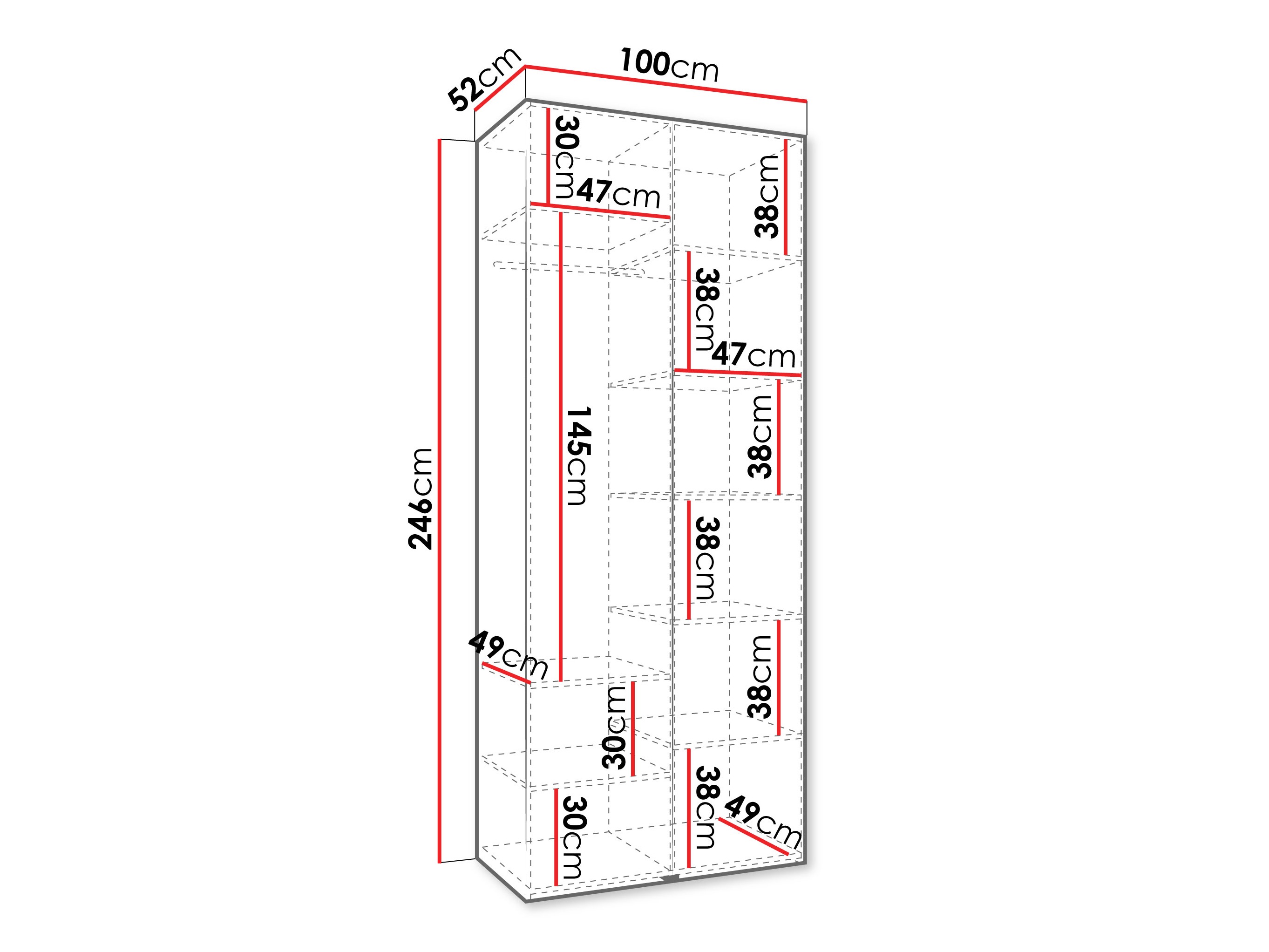 Dulap Hartford 540 (Alb)