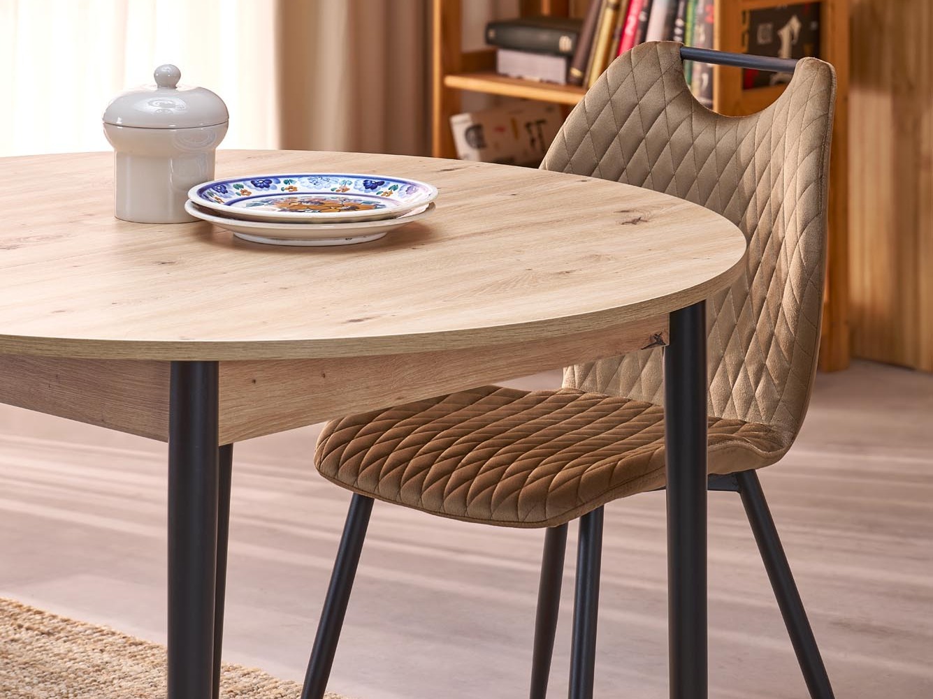 Scaun Houston 2069 (Bej + Negru)