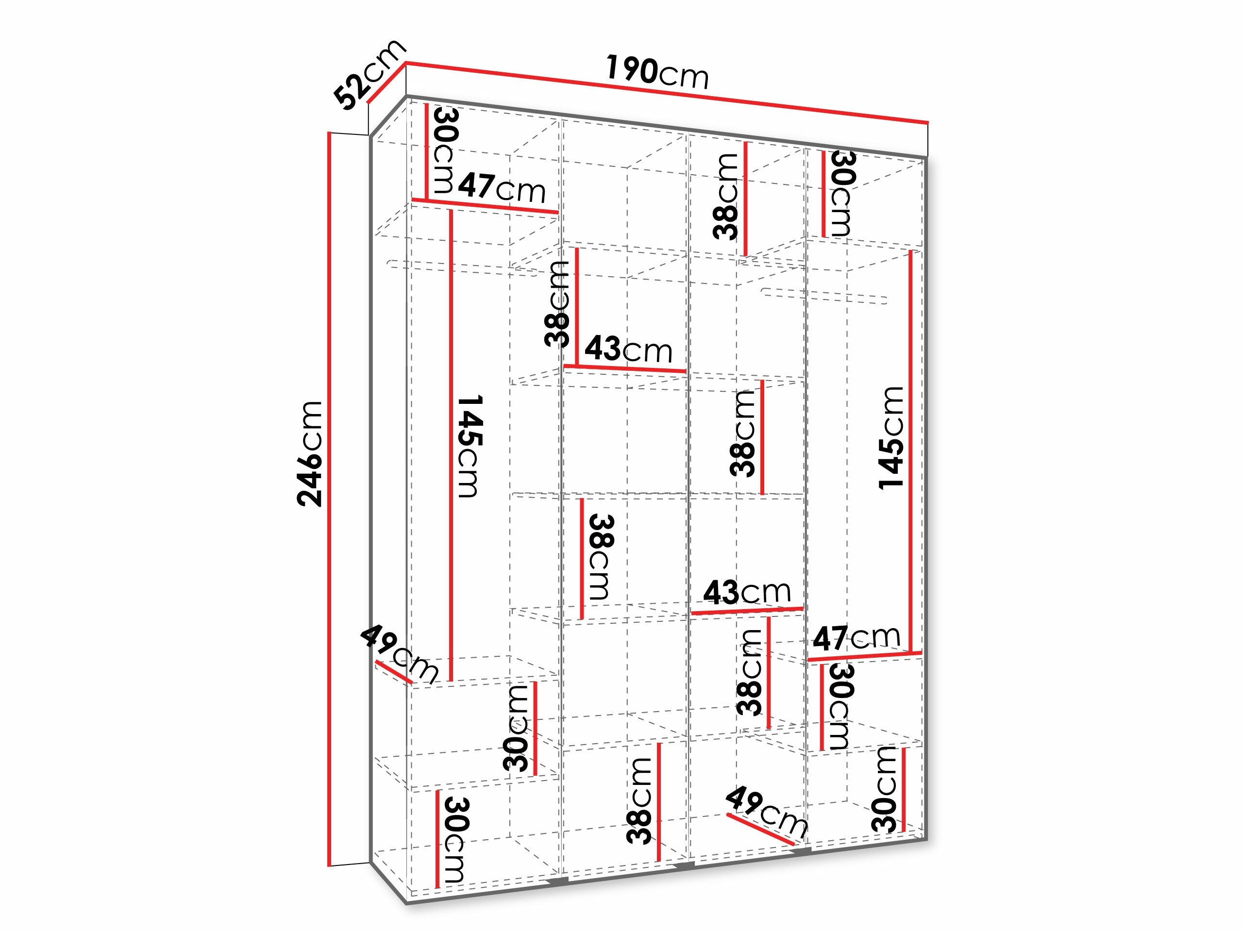 Dulap Hartford 570 (Alb)