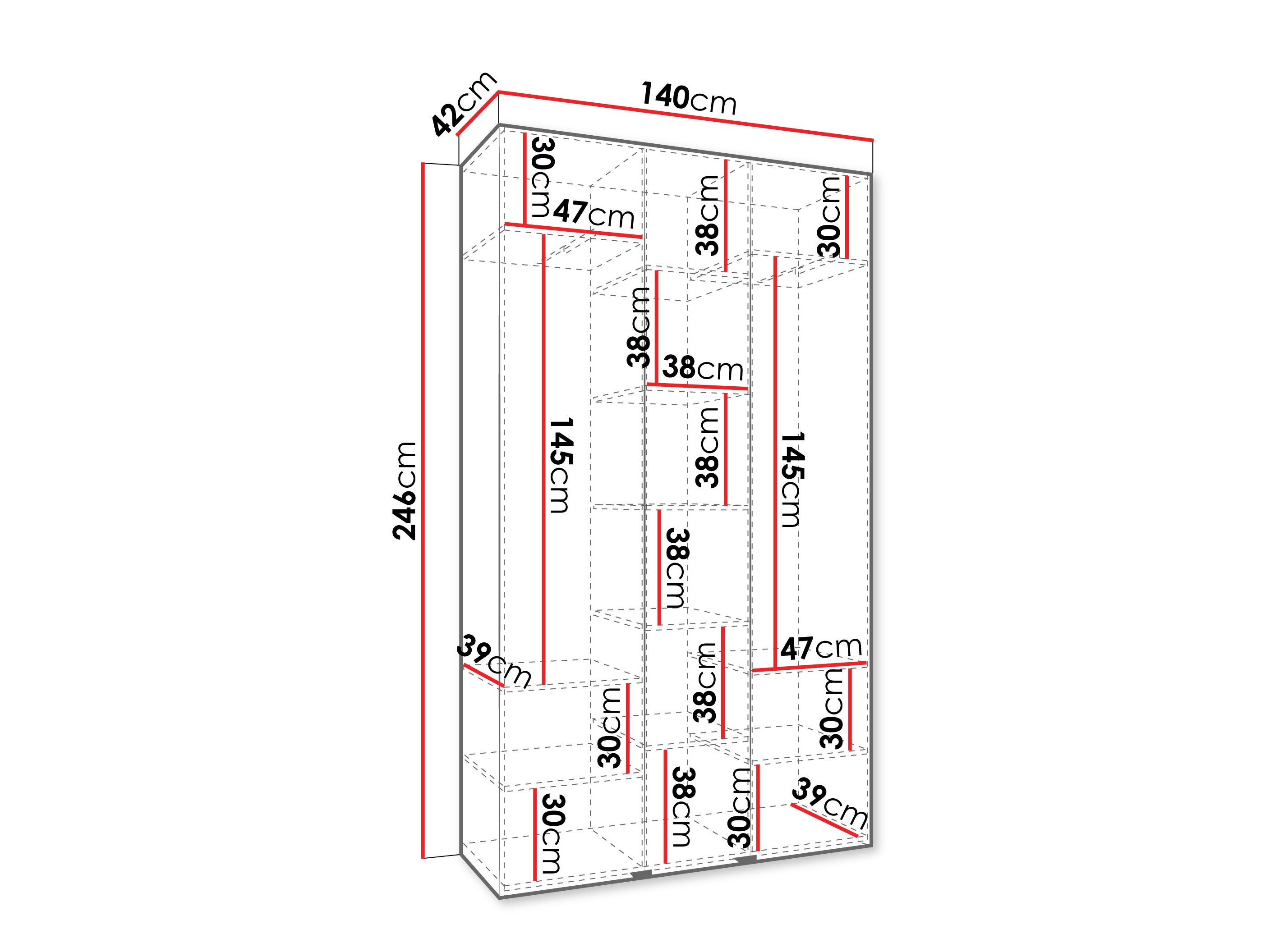 Dulap Hartford 571 (Alb)