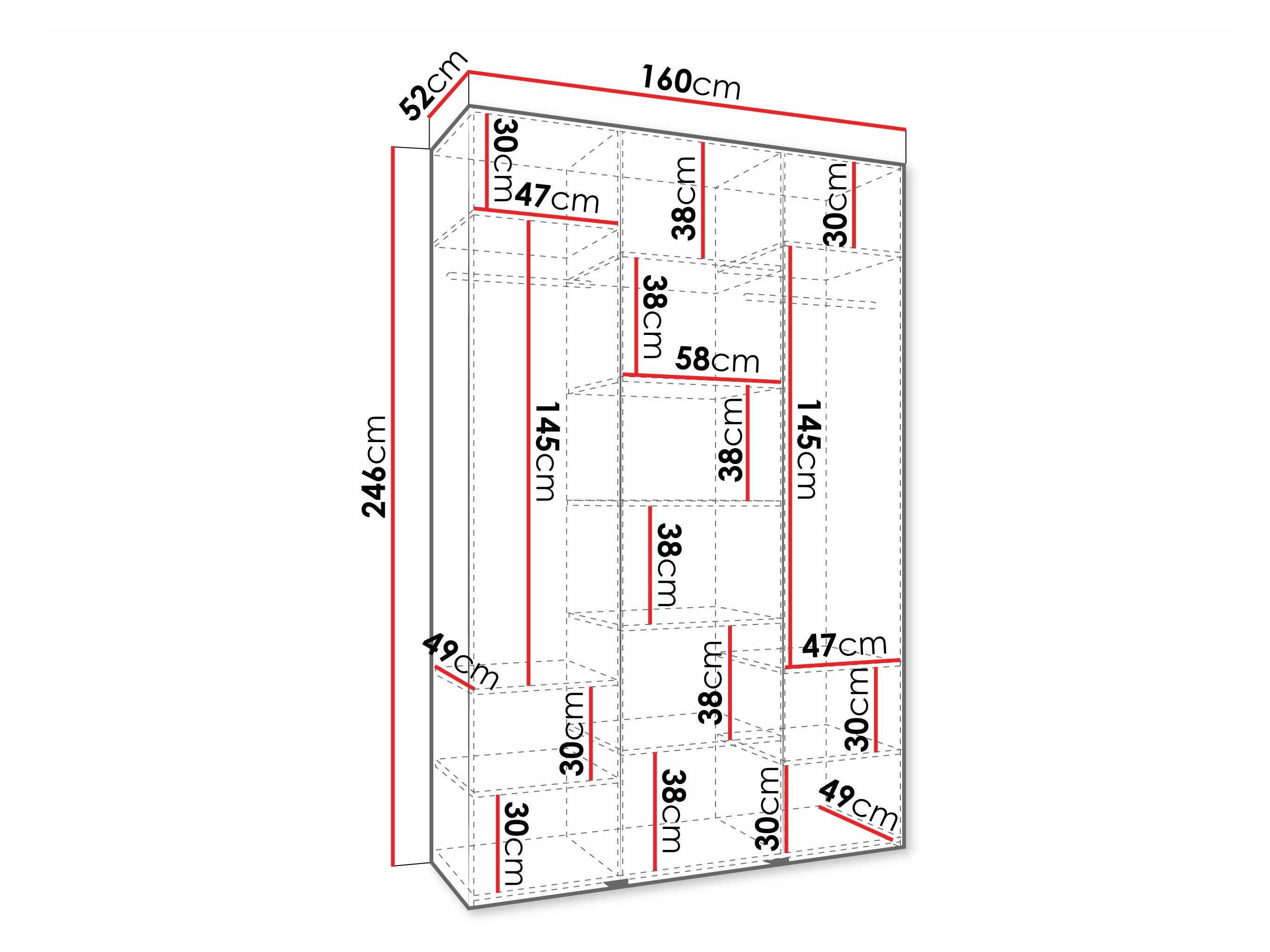 Dulap Hartford 571 (Alb)