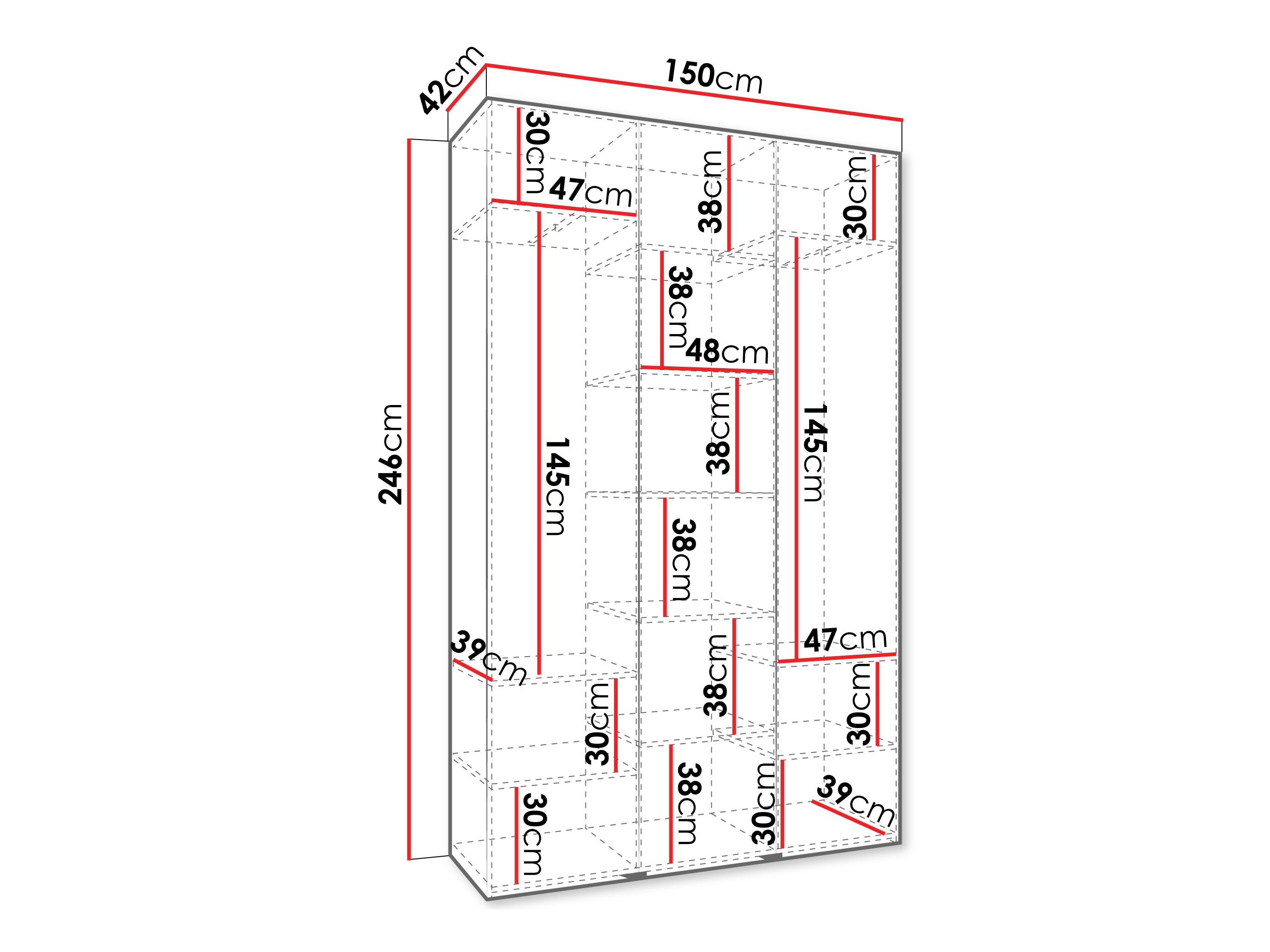 Dulap Hartford 571 (Alb)
