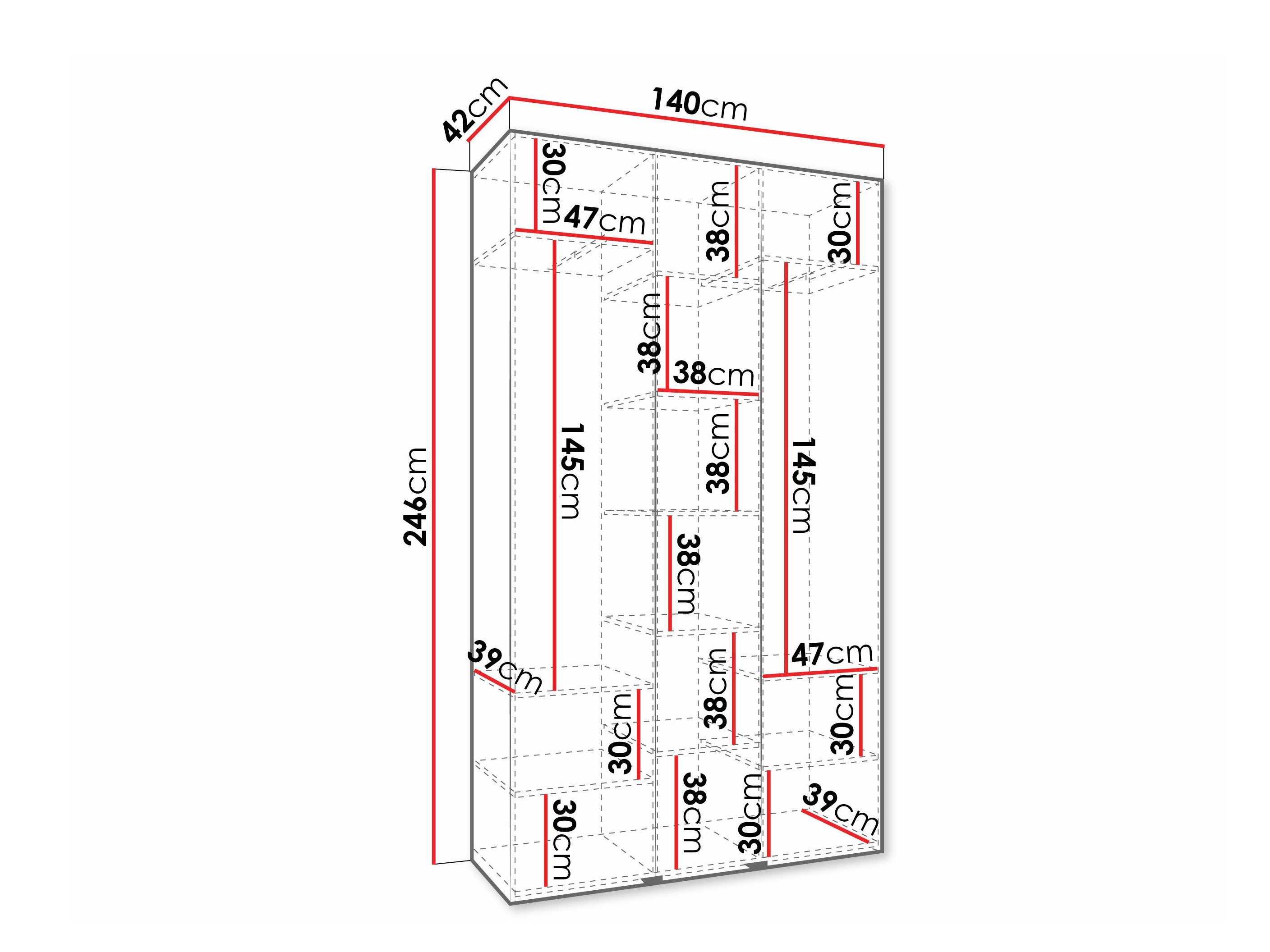Dulap Hartford 573 (Alb)
